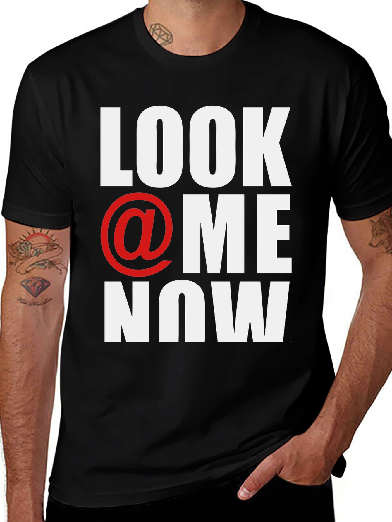 Variant 27 of Look @ Me Now Graphic T-Shirt - Stylish Cotton Tee
