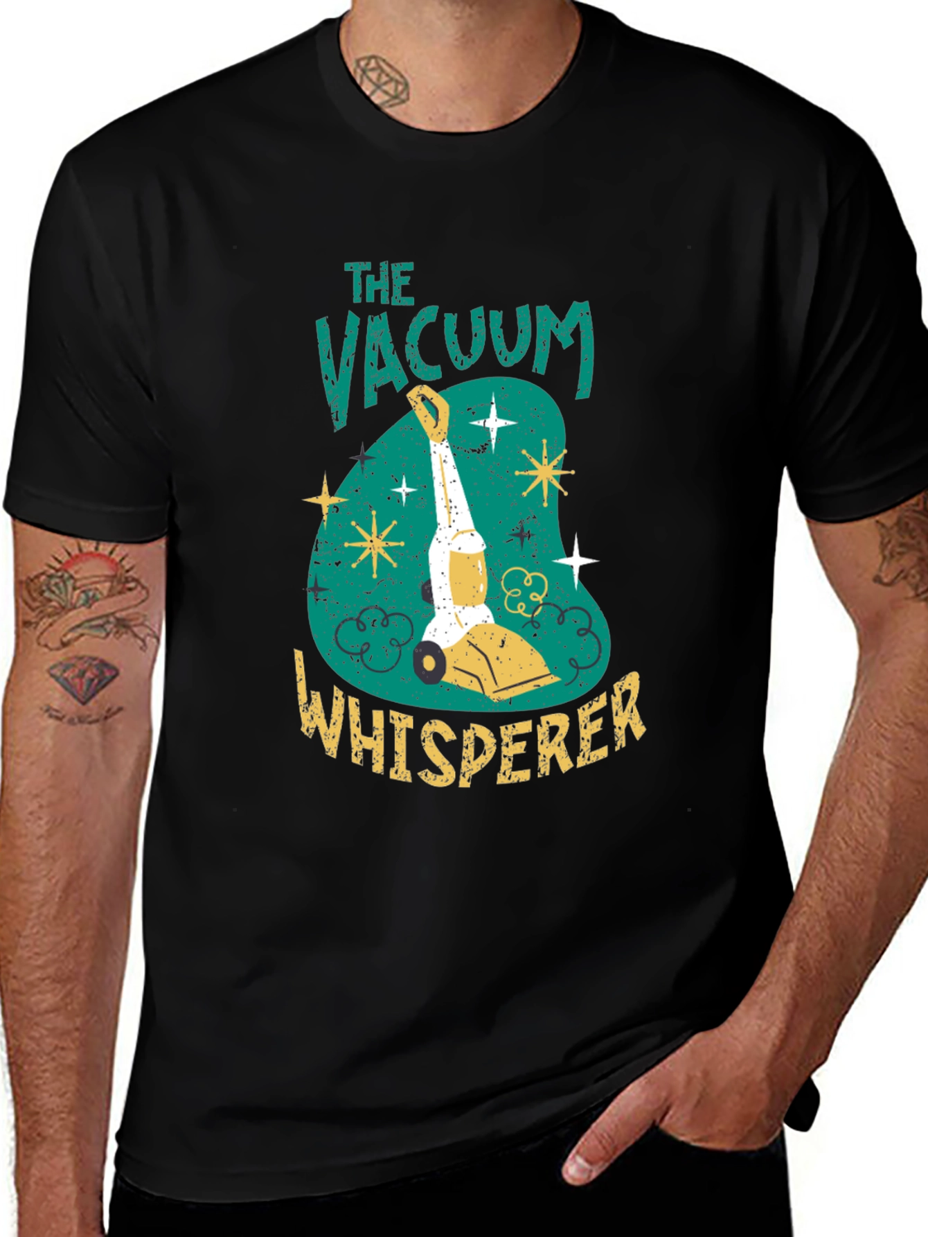 Variant 16 of The Vacuum Whisperer Graphic T-Shirt