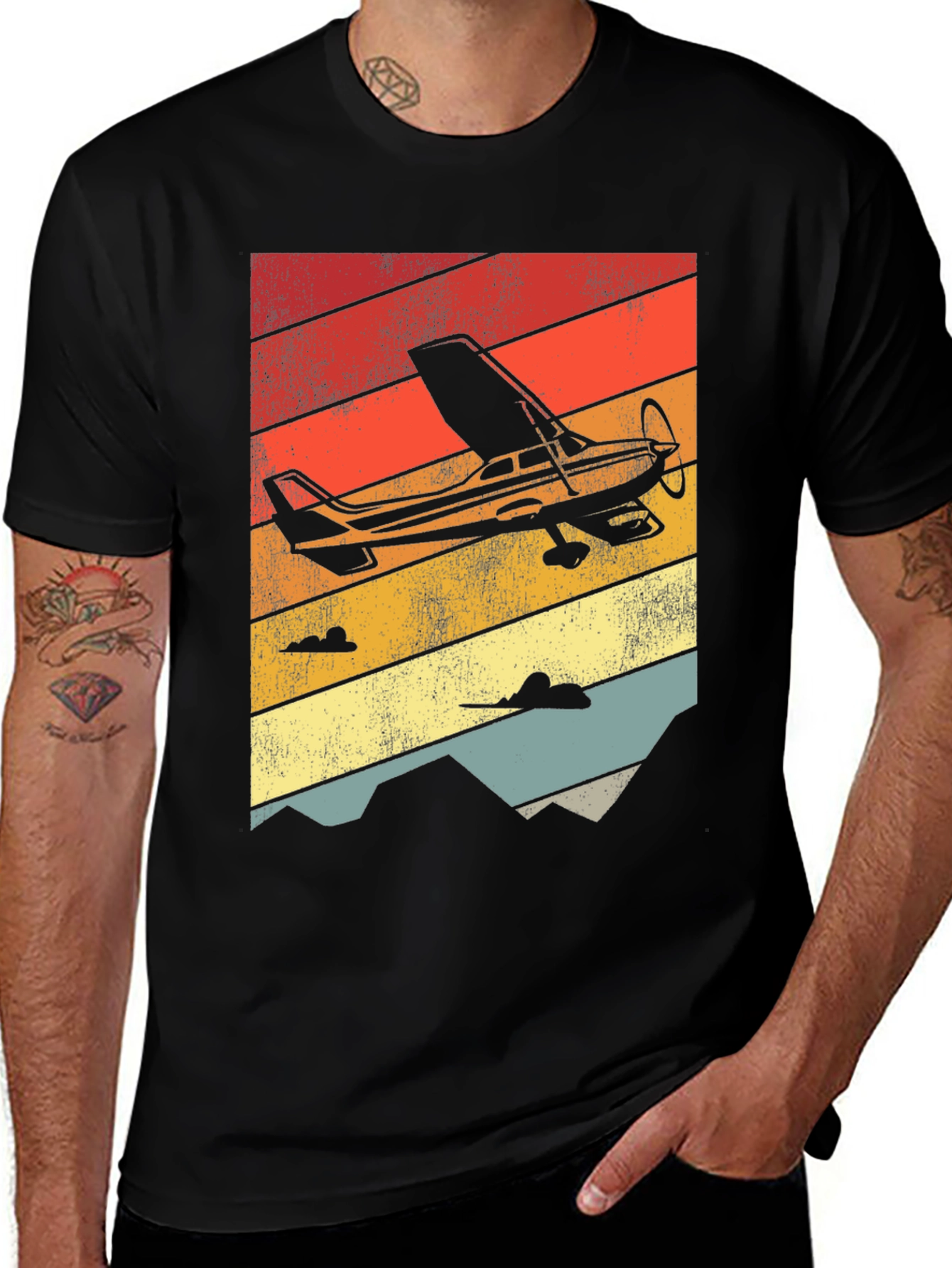 Variant 28 of Vintage Airplane T-Shirt