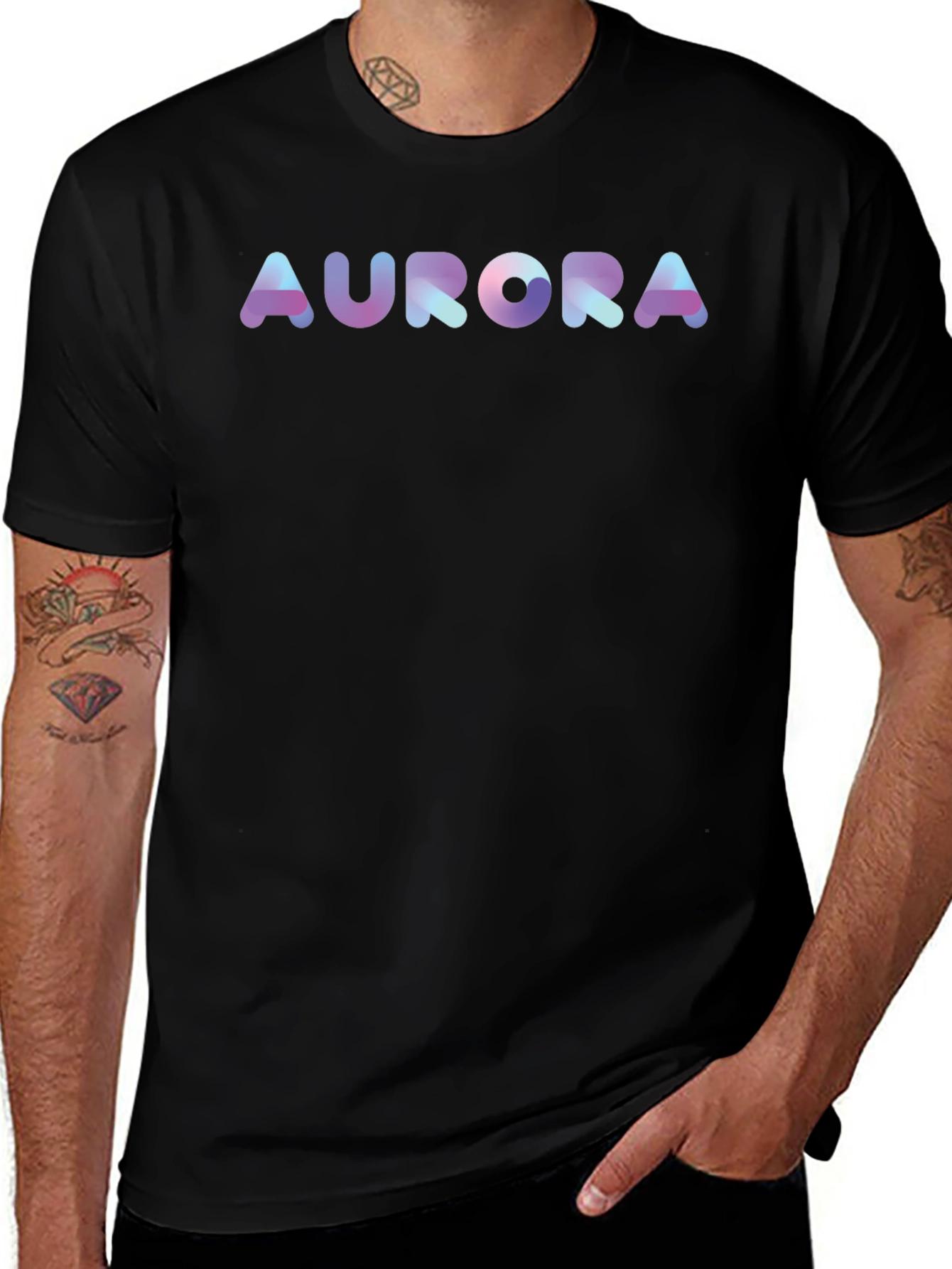 Variant 15 of Aurora Graphic Tee - Modern Print Soft Fabric Casual Wear