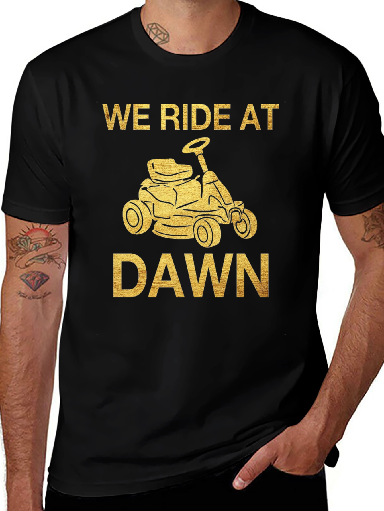 Variant 10 of We Ride at Dawn Mowing T-Shirt