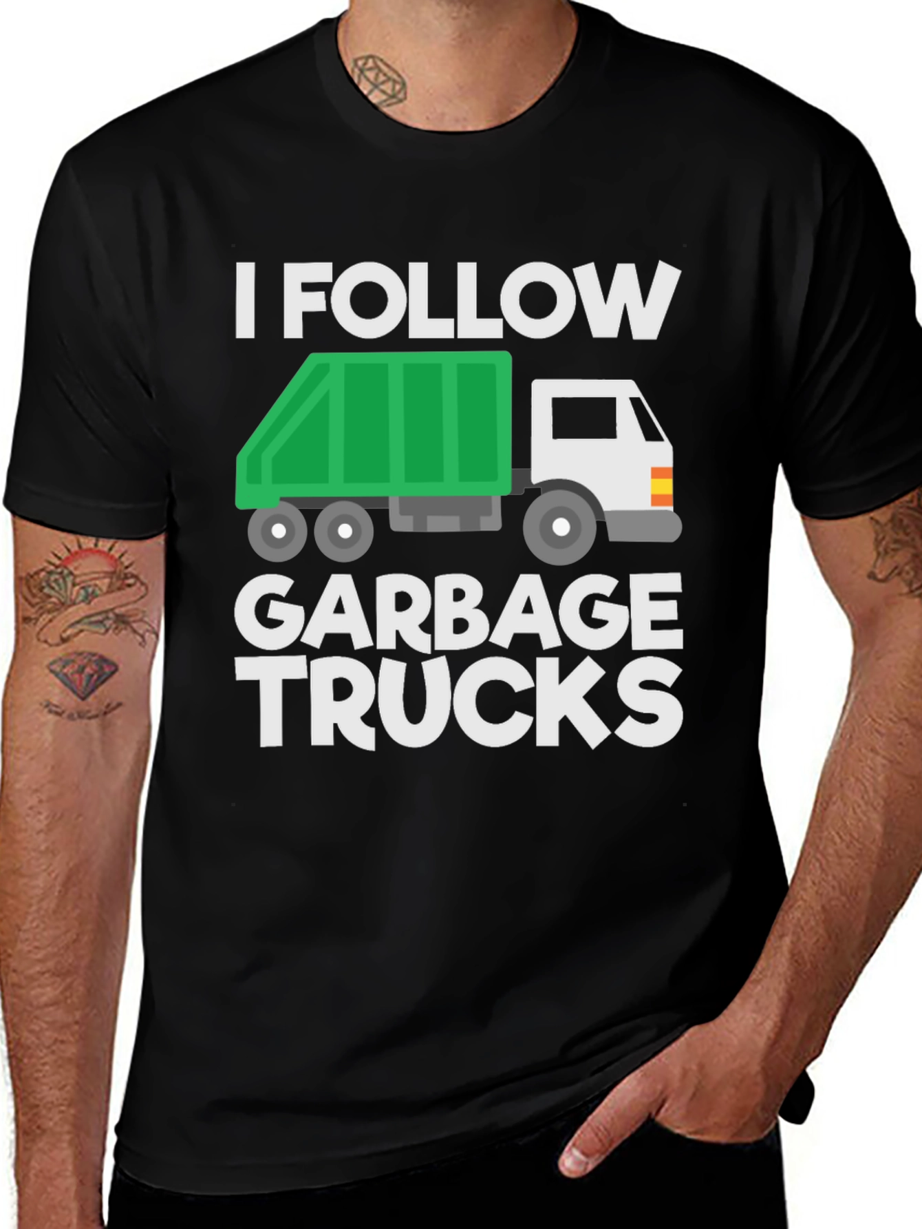 Variant 5 of I Follow Garbage Trucks Graphic T-Shirt