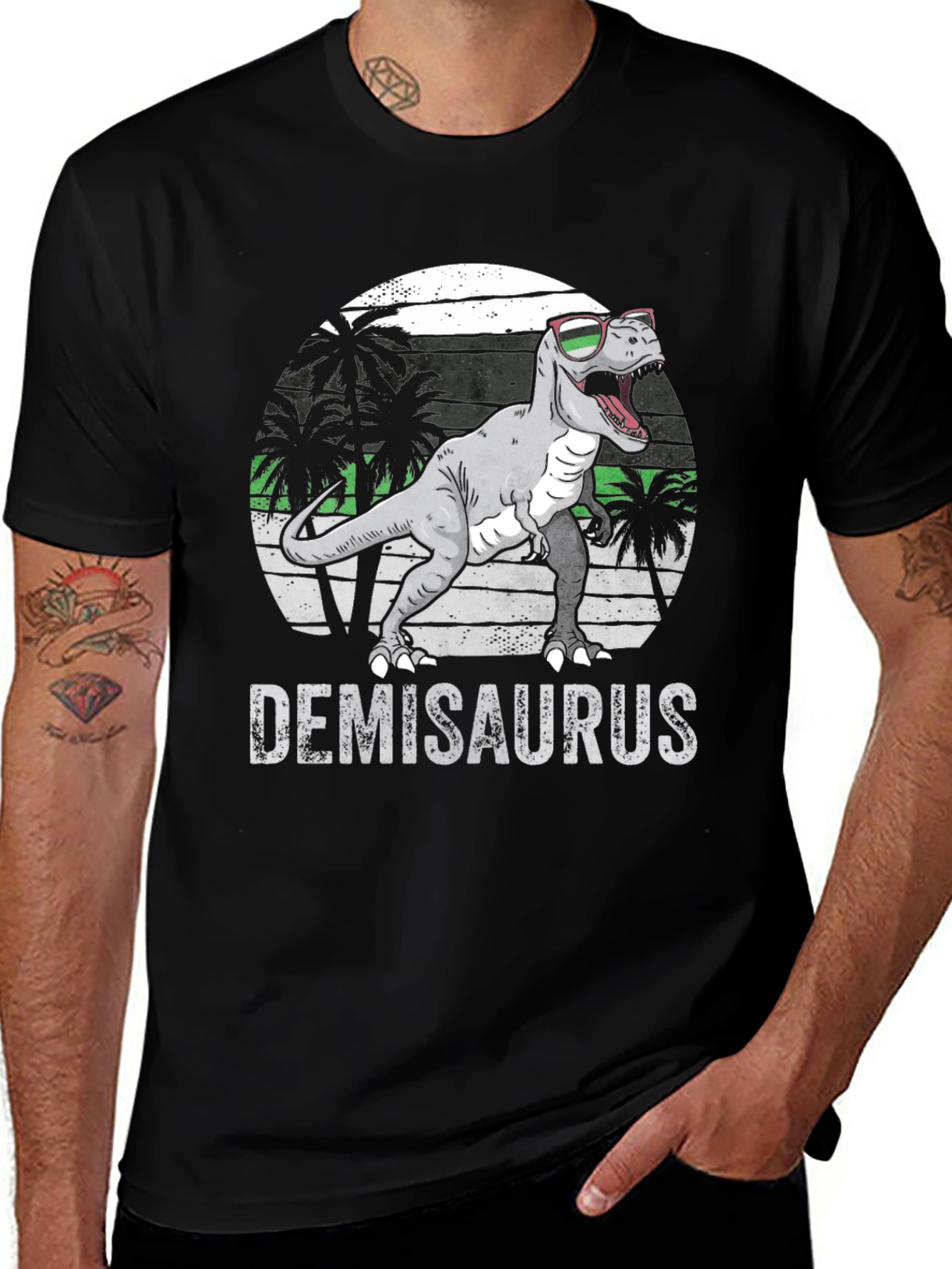 Variant 16 of Demisaurus Dinosaur T-Shirt