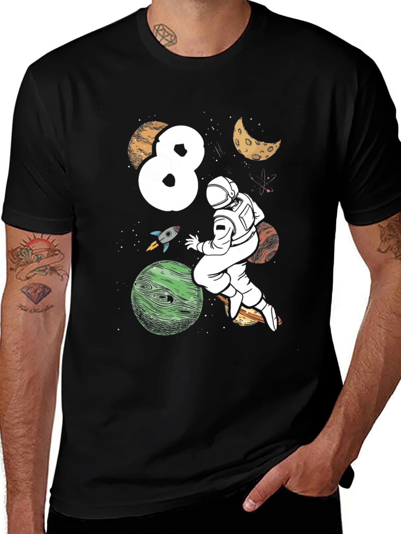 Astronaut 8th Birthday T-Shirt
