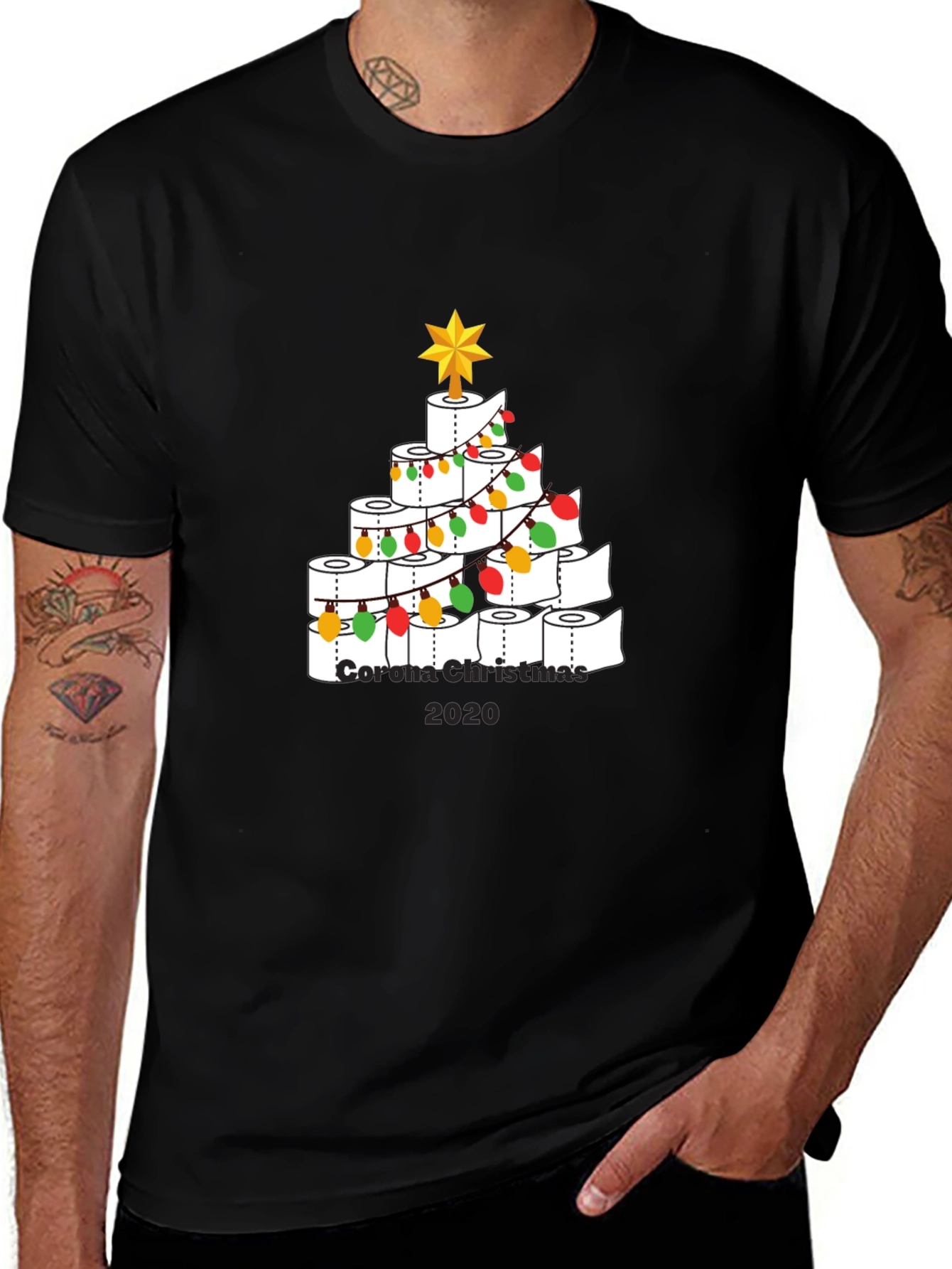 Corona Christmas 2020 Toilet Paper Tree Shirt