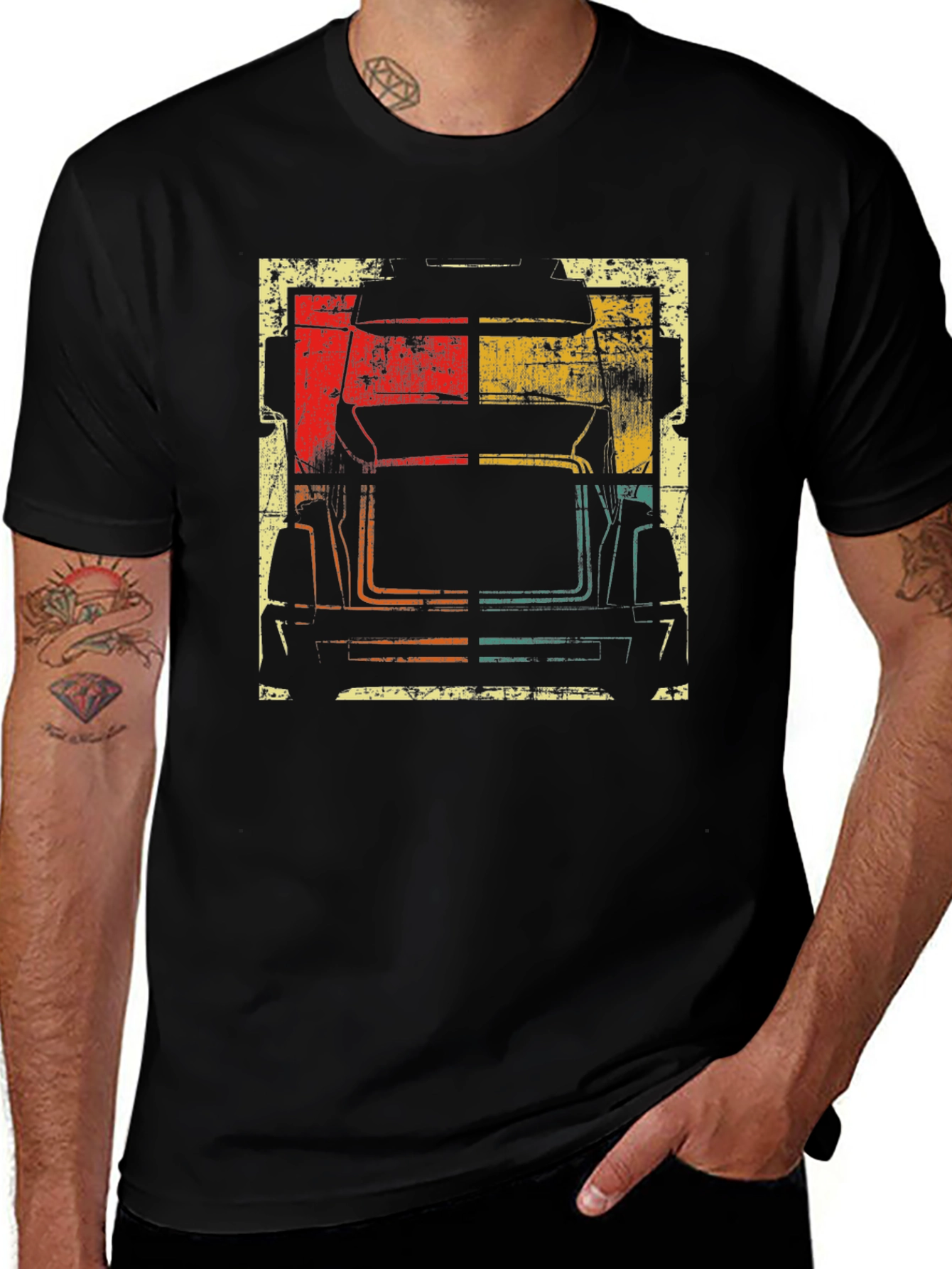 Variant 10 of Vintage Trucker Tee - Retro Truck Design