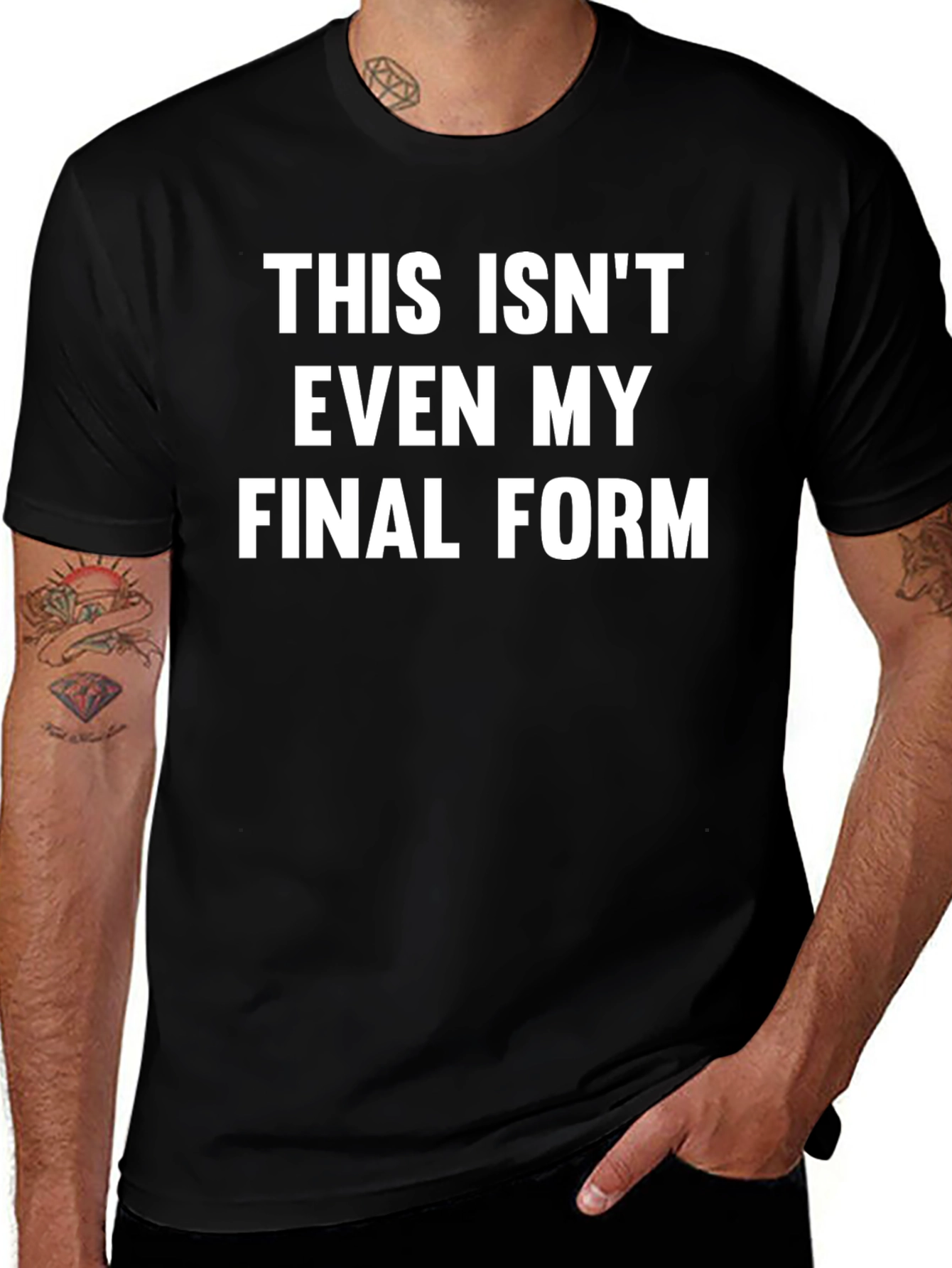 Variant 21 of Funny "Final Form" Graphic Tee - Black T-Shirt