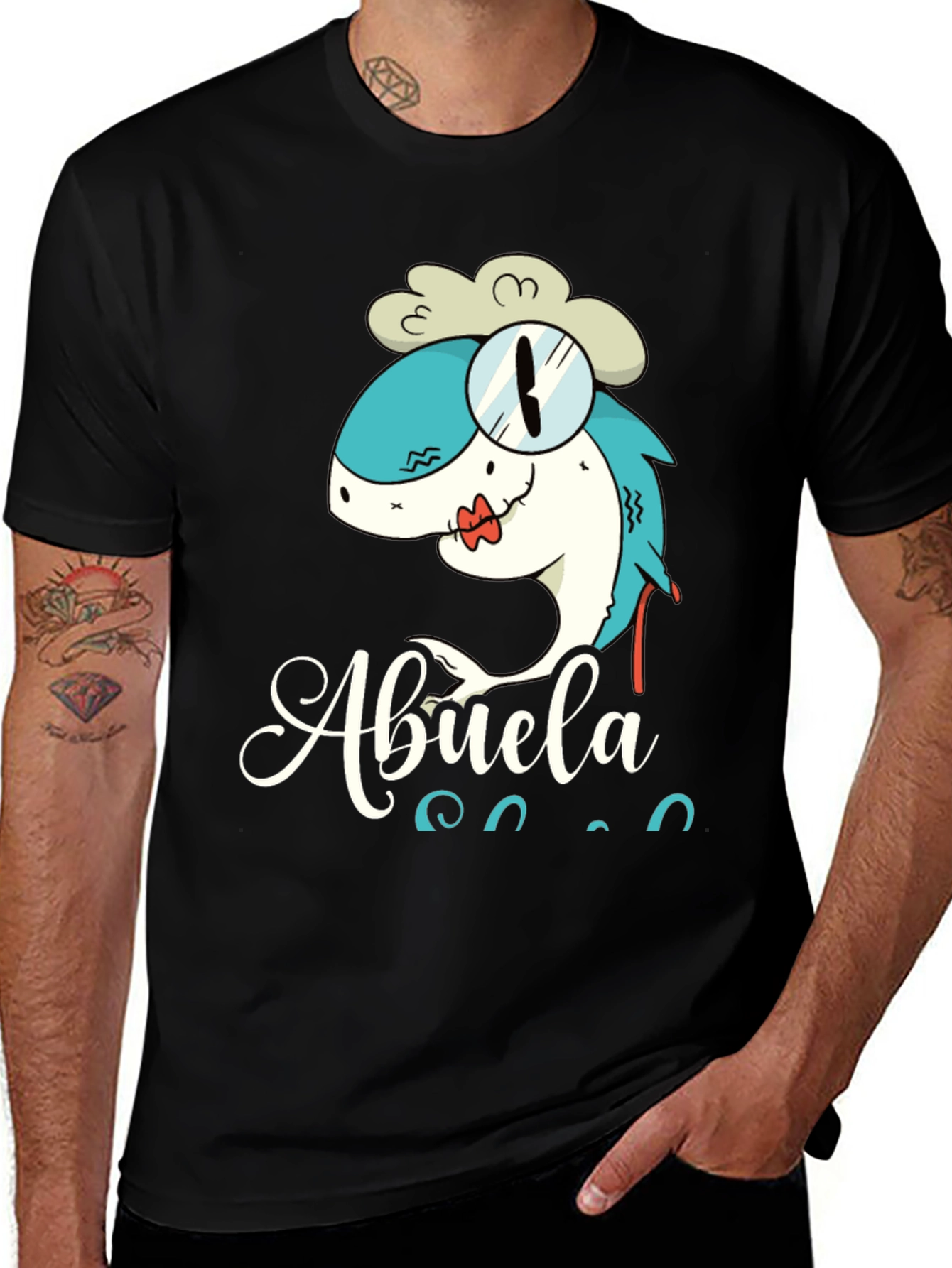 Variant 17 of Funny Abuela Shark T-Shirt - Novelty Graphic Tee