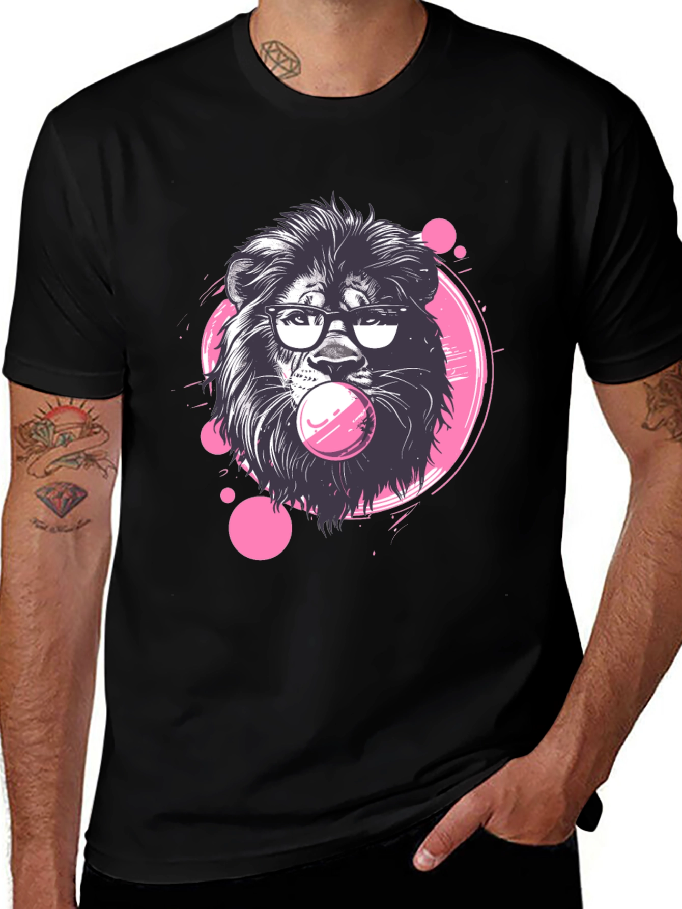 Cool Lion Bubble Gum T-Shirt