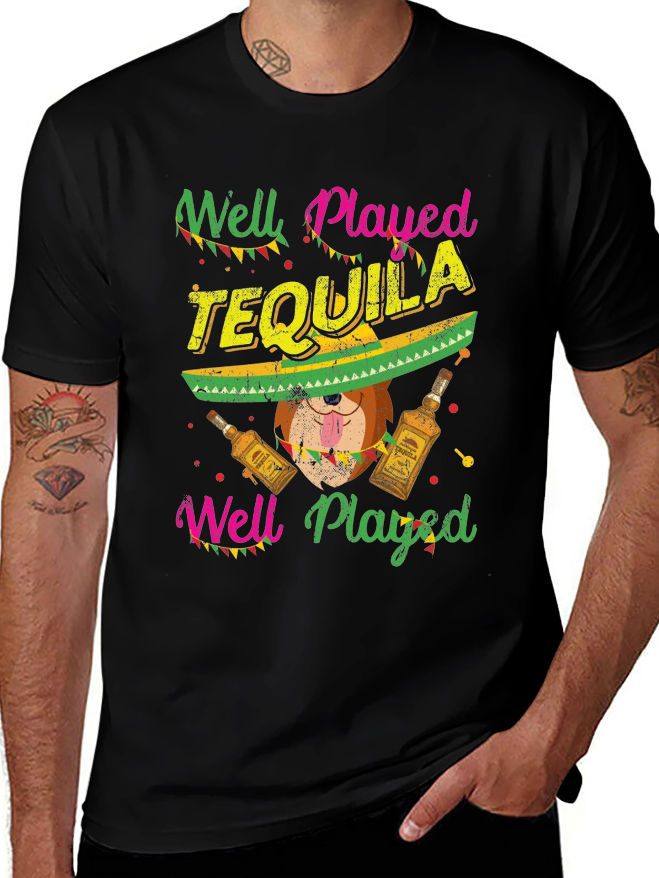 Variant 27 of Well Played Tequila Graphic T-Shirt