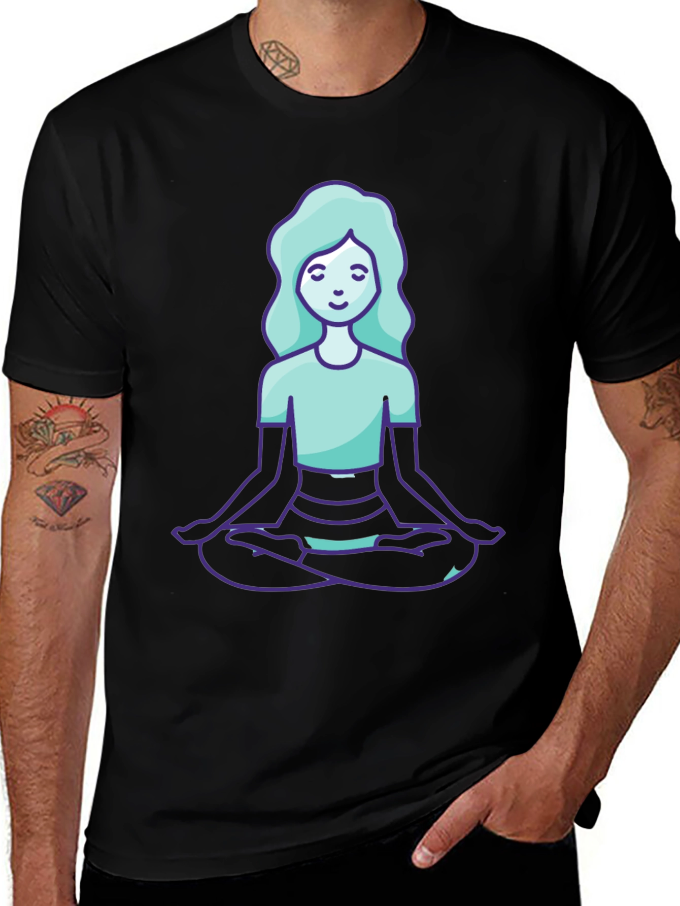 Variant 15 of Meditating Woman Graphic Tee