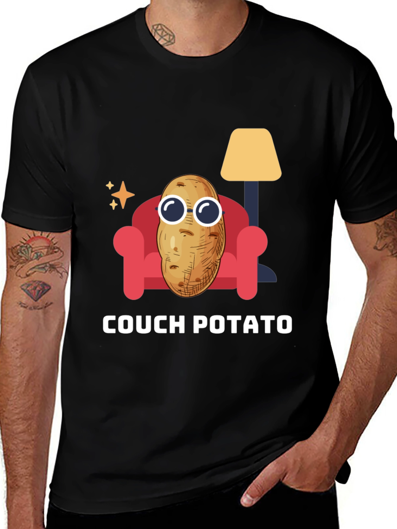 Variant 21 of Couch Potato Graphic Tee - Funny Relaxed T-Shirt