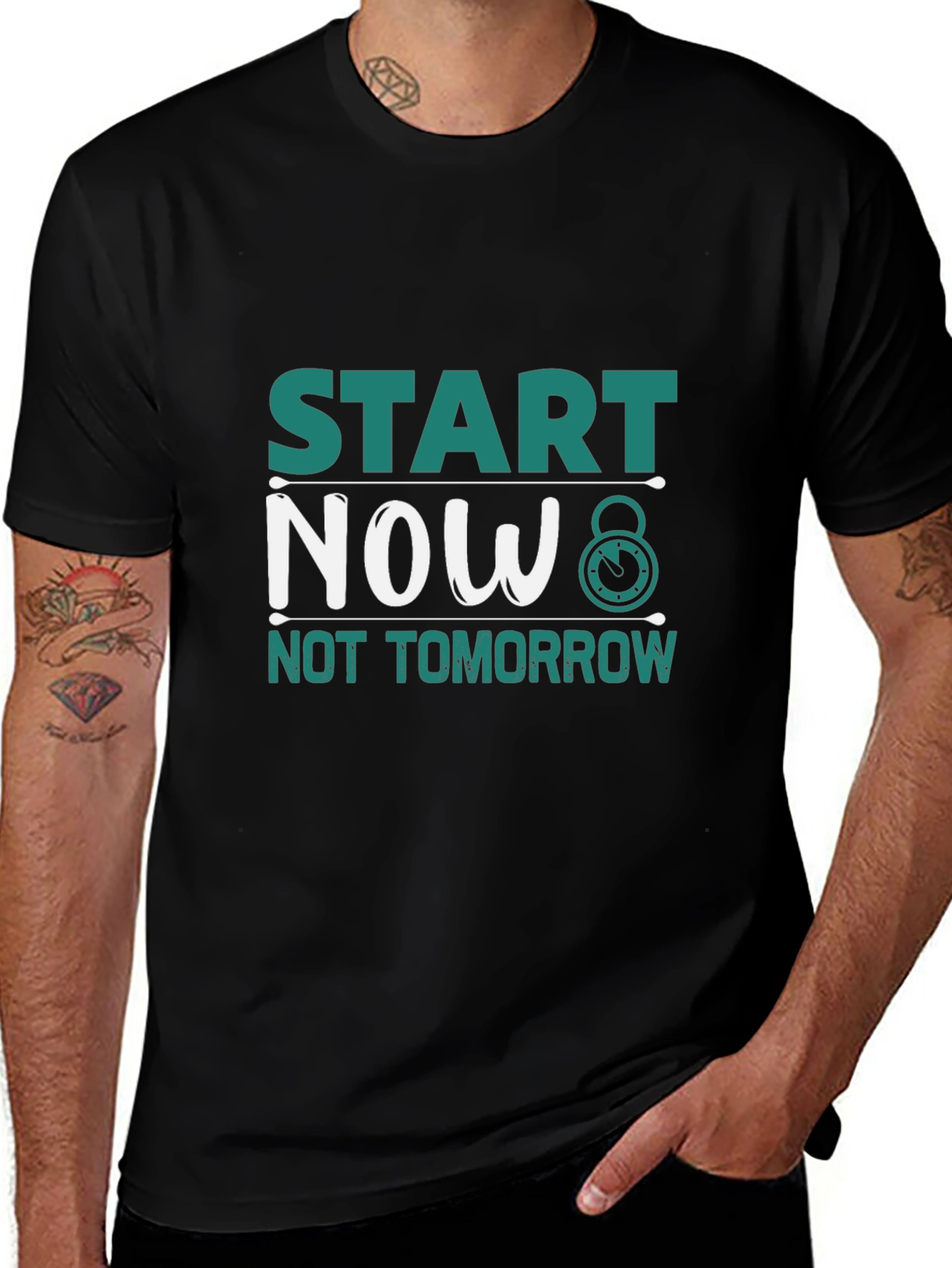 Variant 13 of Start Now Motivational T-Shirt