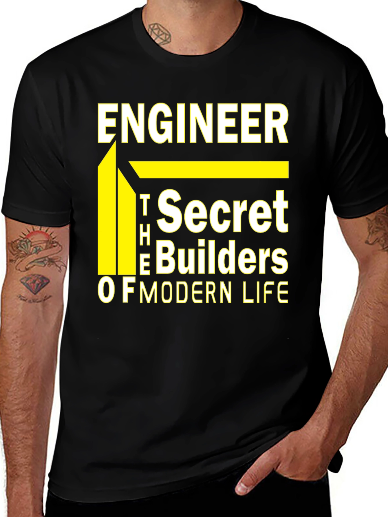 Variant 6 of Engineer T-Shirt - The Secret Builders of Modern Life