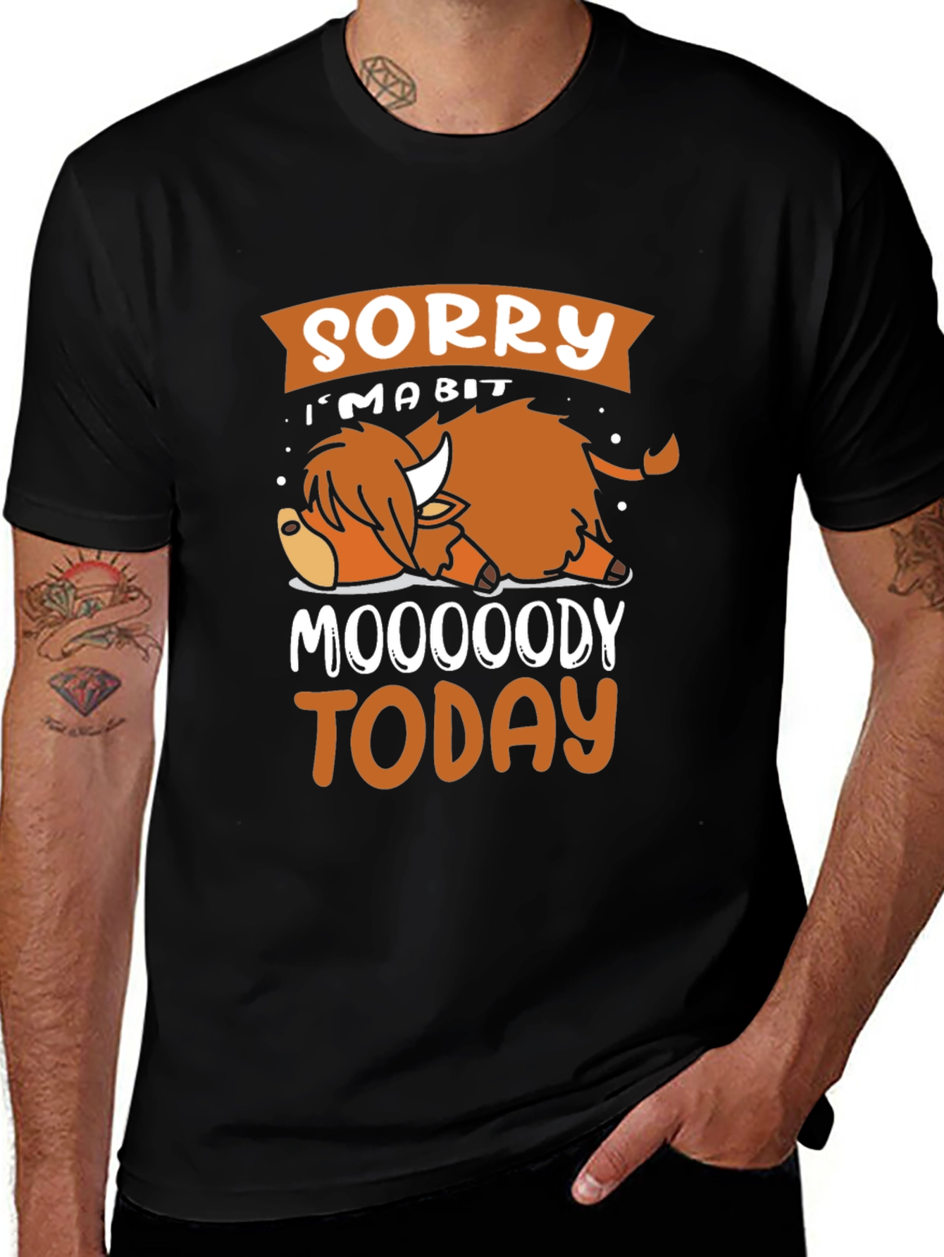 Variant 18 of Sorry I'm A Bit Moooody Today T-Shirt
