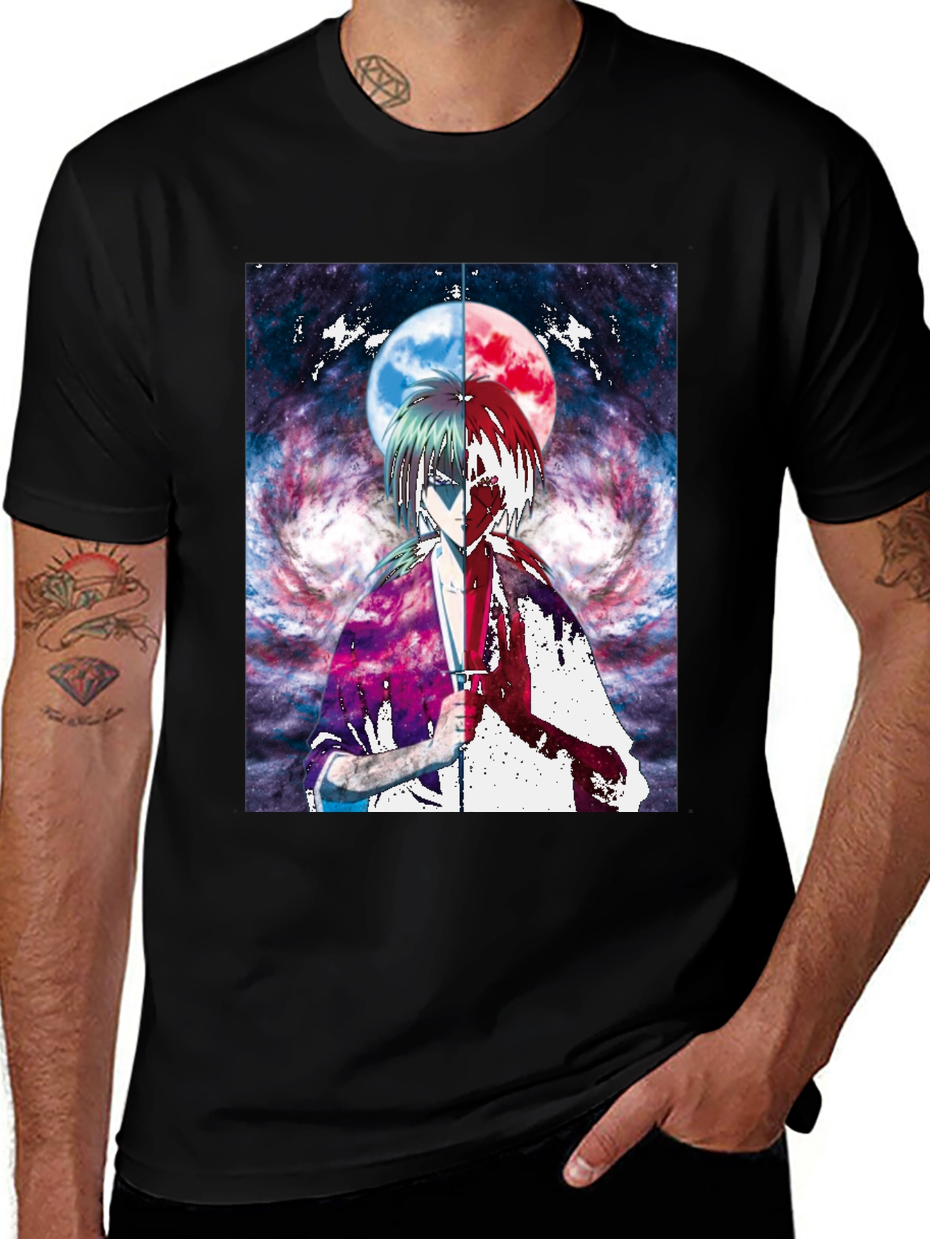 Variant 20 of Anime Moon Graphic T-Shirt | Unique Design