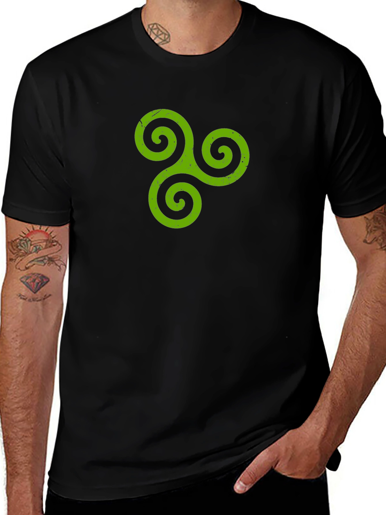 Triskele Celtic Knot T-Shirt - Lucky Spiral Tee