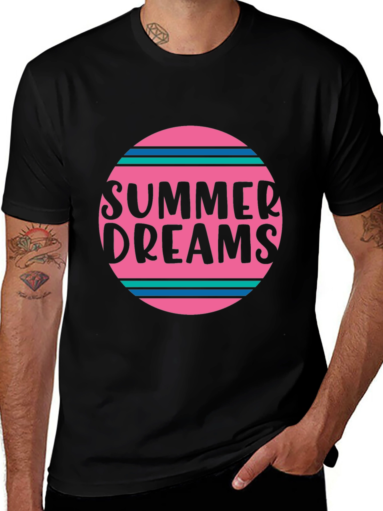 Variant 15 of Summer Dreams Graphic Tee - Black