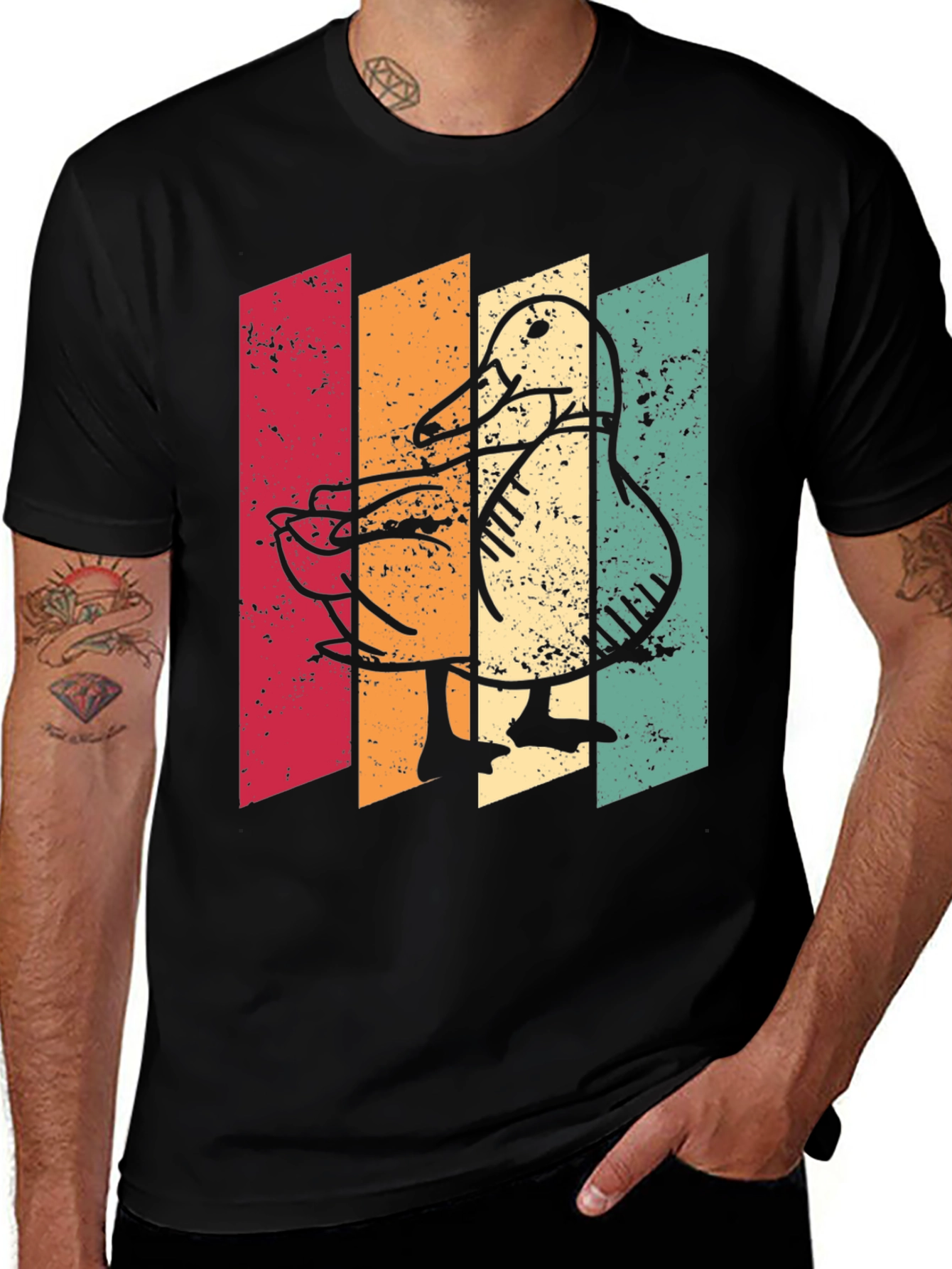 Variant 12 of Retro Duck Graphic T-Shirt