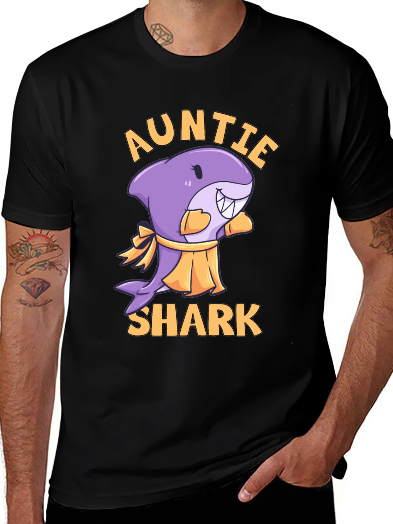Variant 5 of Auntie Shark Graphic Tee
