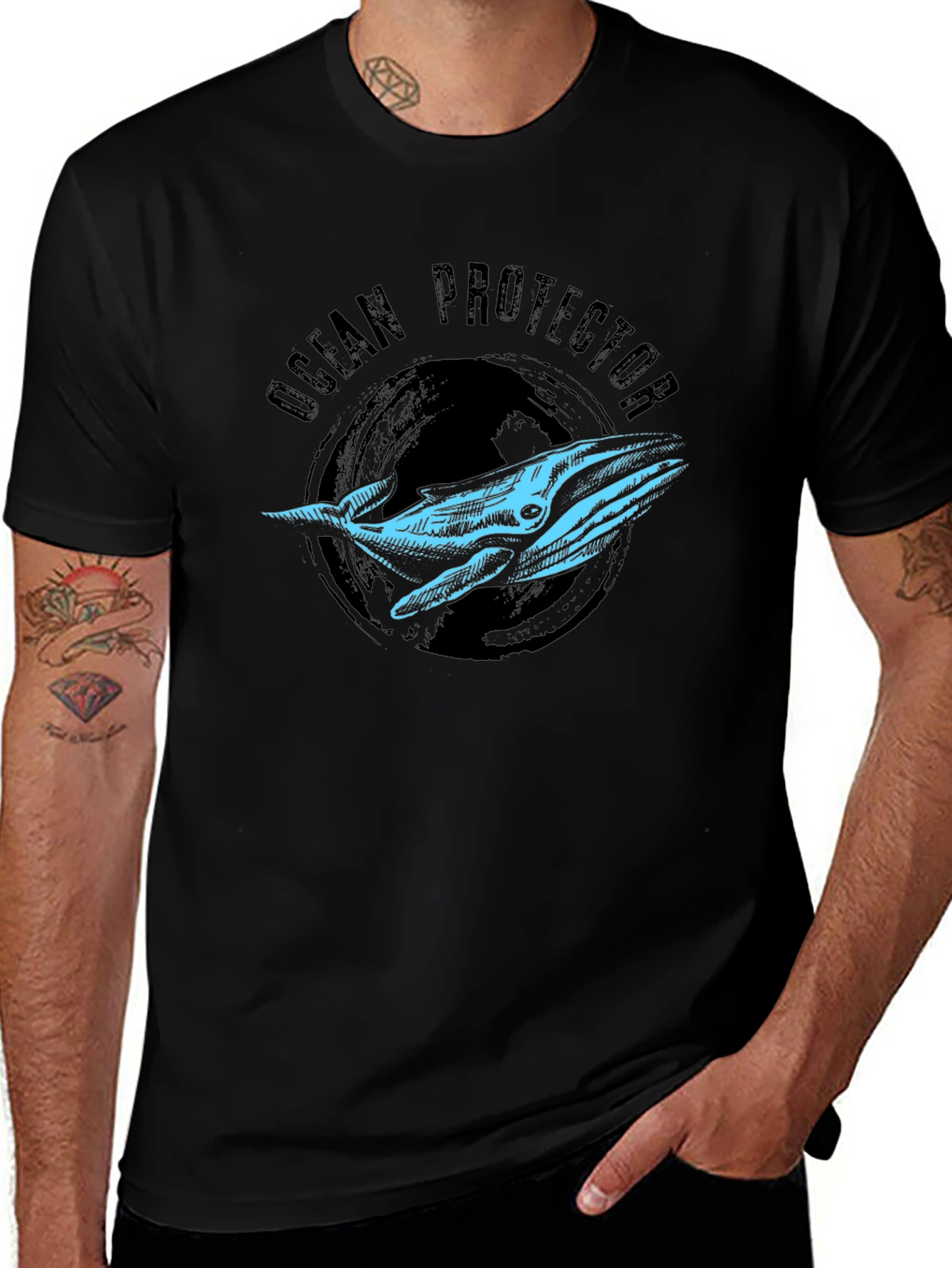 Ocean Protector Whale Graphic T-Shirt