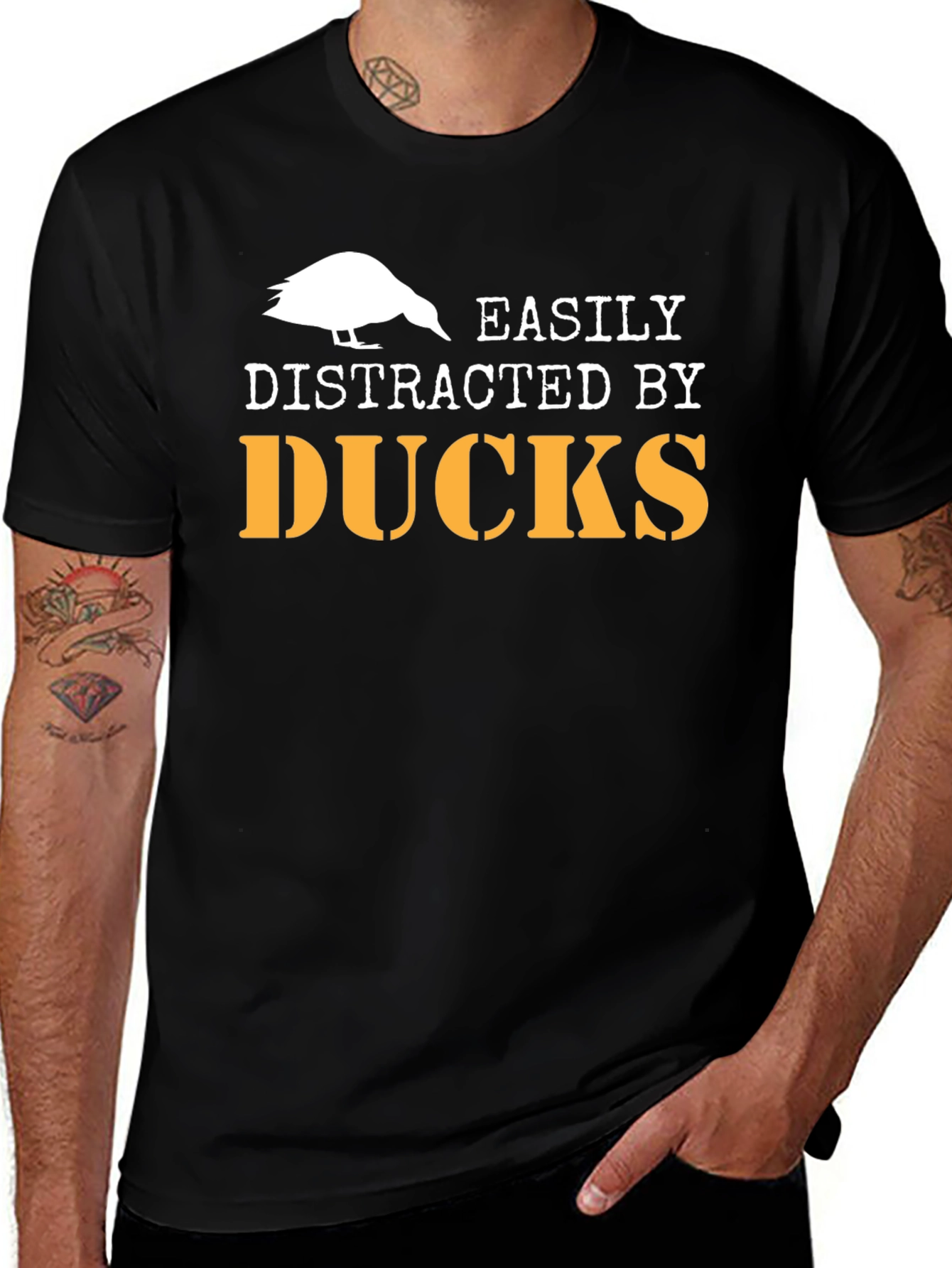 Variant 18 of Easily Distracted by Ducks Graphic Tee