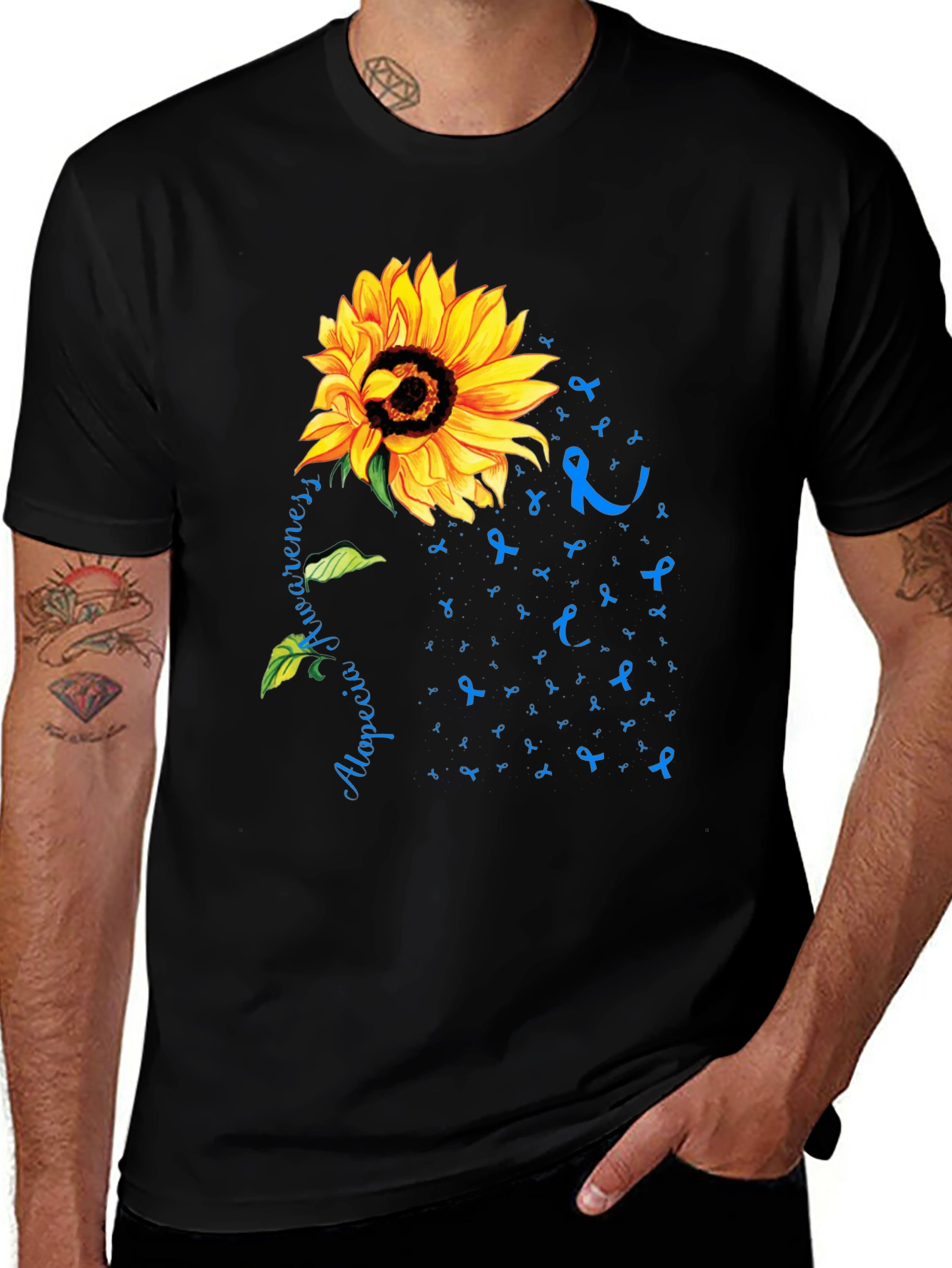 Alopecia Awareness Sunflower T-Shirt