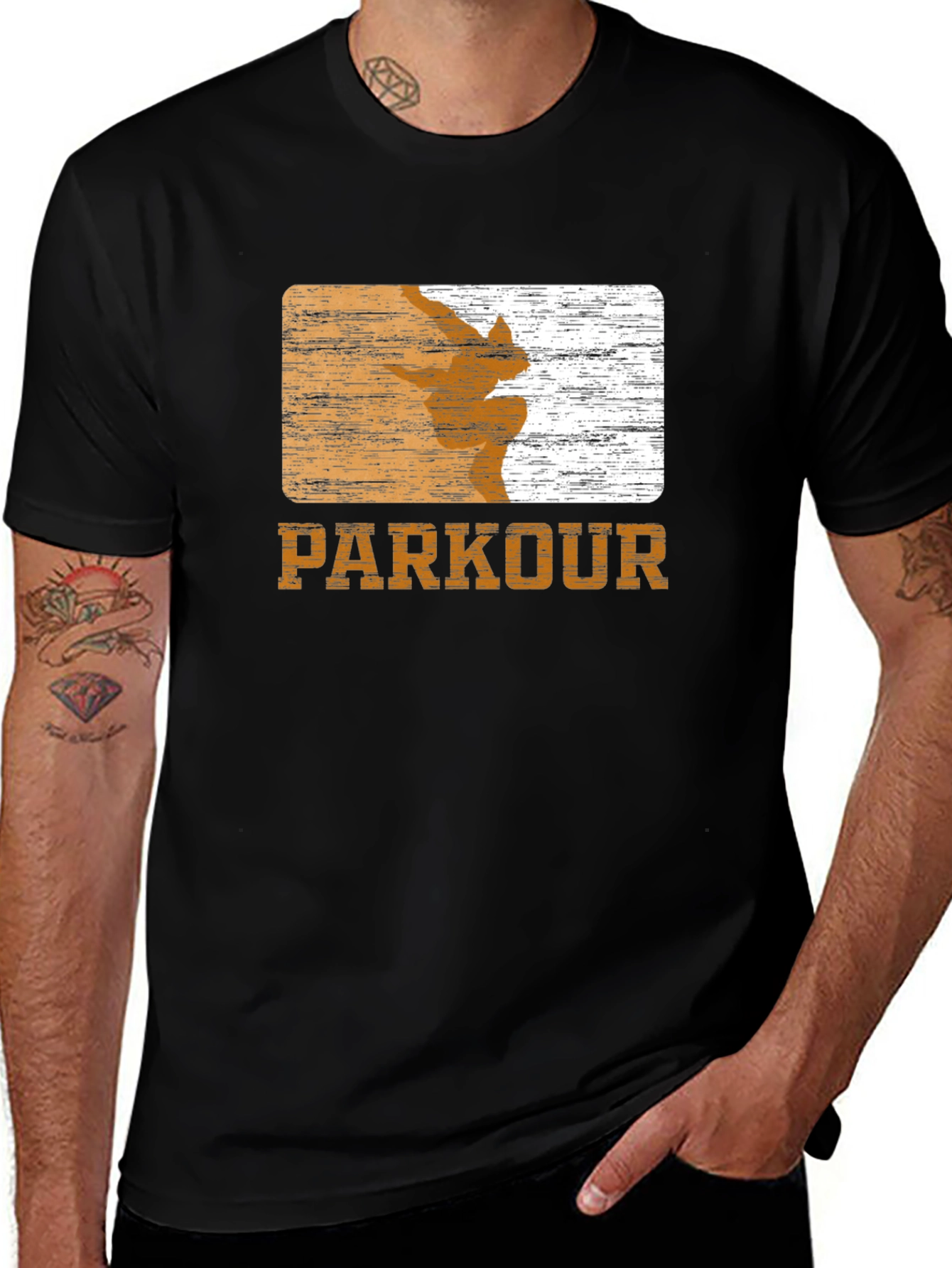 Variant 8 of Parkour Graphic Print Tee - Urban Style