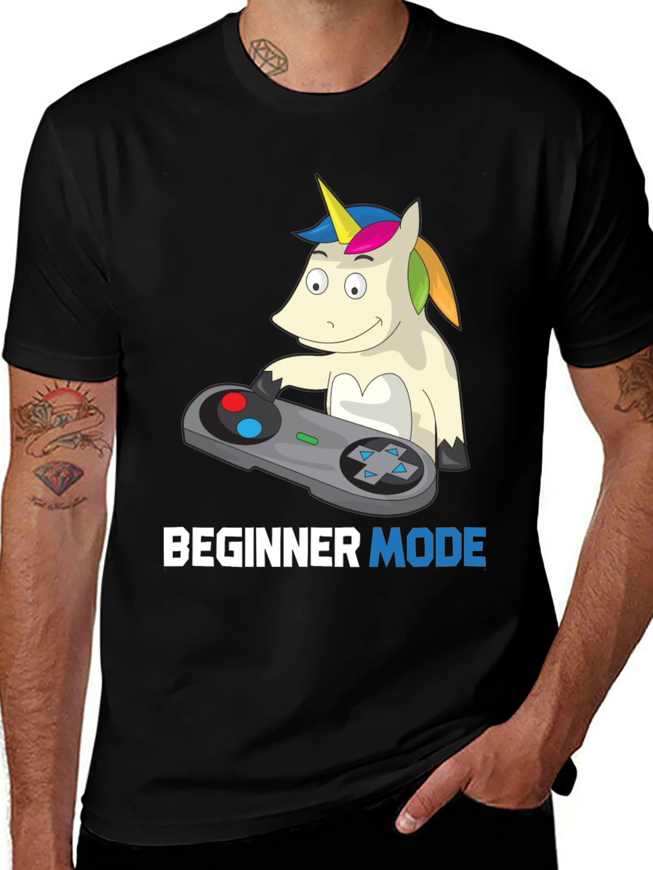 Beginner Mode Gaming Unicorn T-Shirt