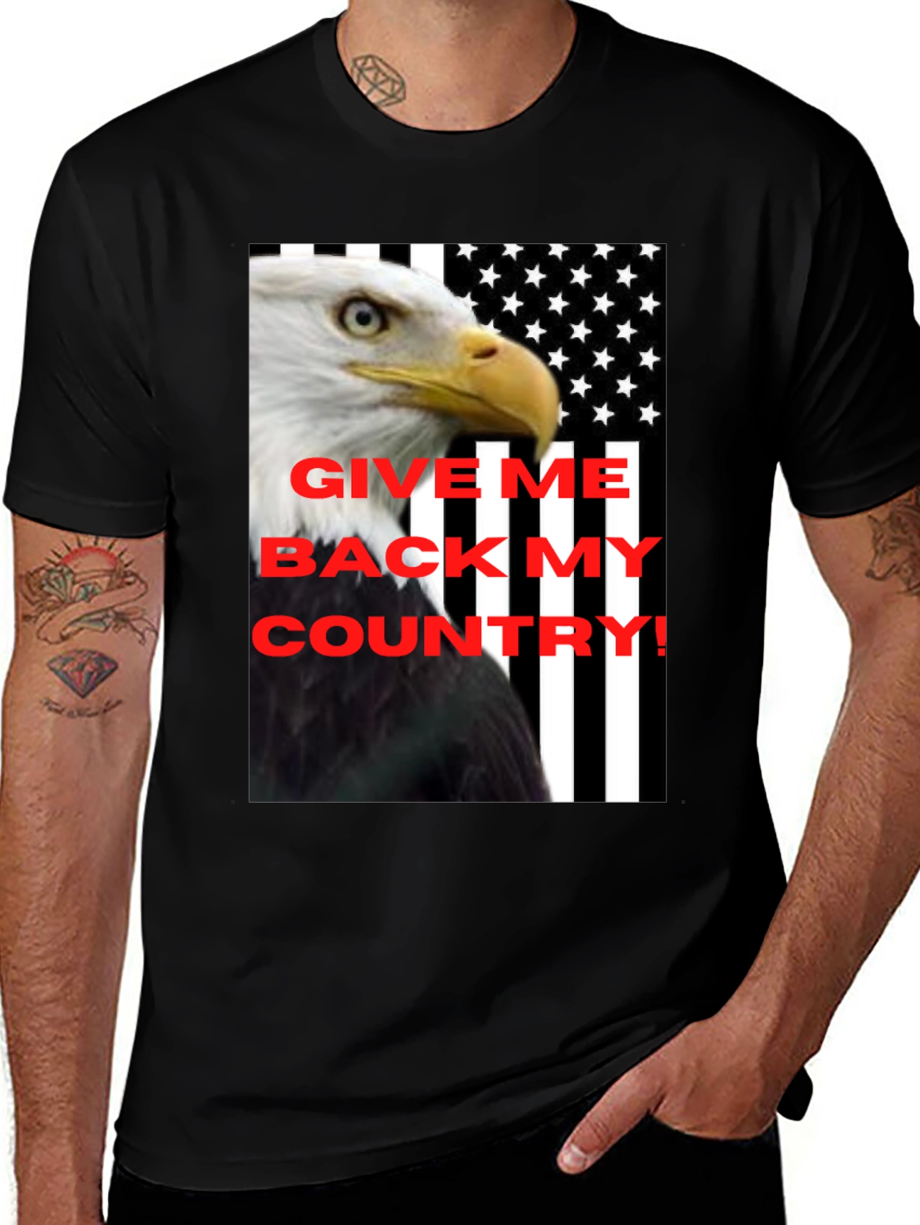 Give Me Back My Country Eagle Tee