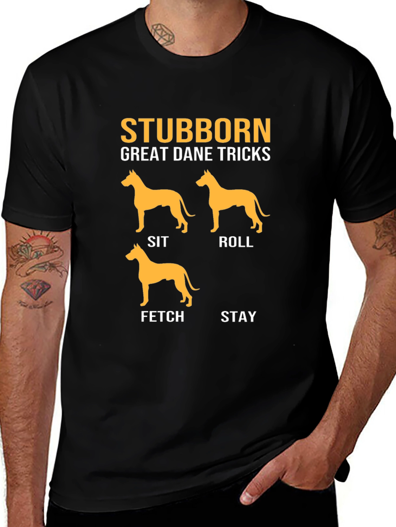 Stubborn Great Dane Tricks T-Shirt