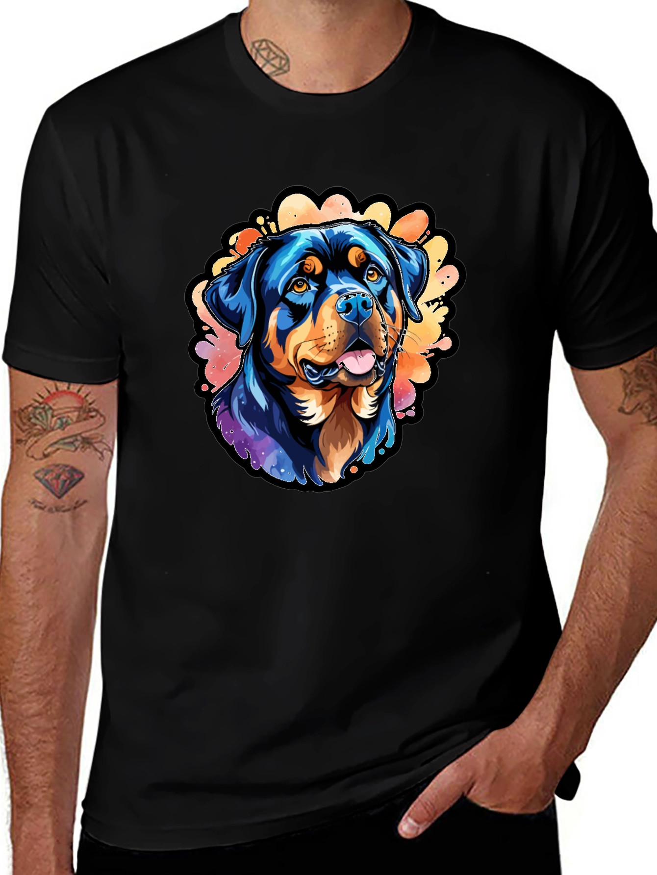 Variant 23 of Rottweiler Dog Graphic T-Shirt - Stylish Animal Tee