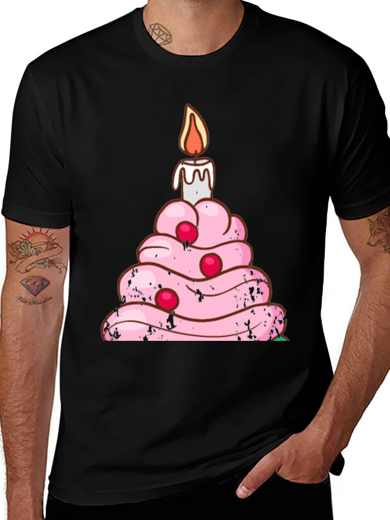 Variant 27 of Birthday Cake T-Shirt Funny Candle Tee