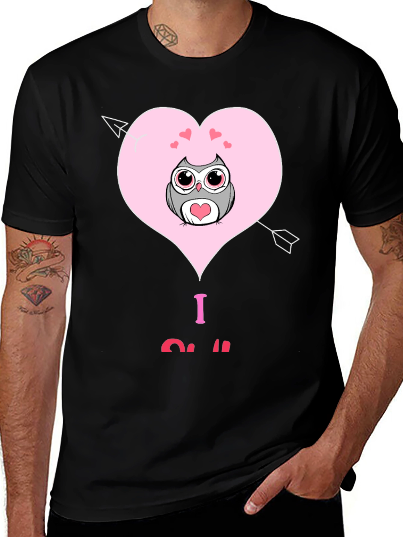 I Love Owl Valentine's Day T-Shirt