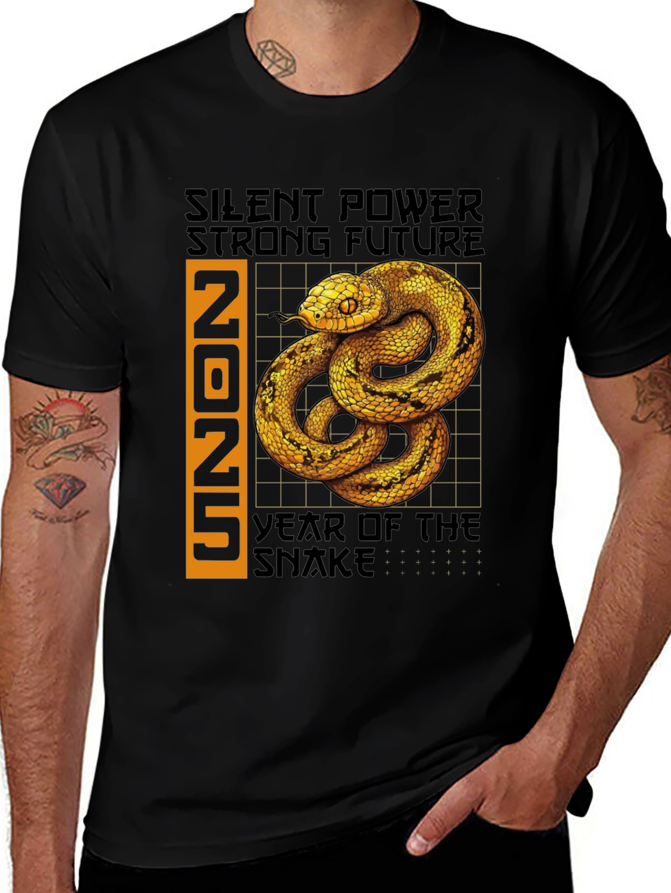 Variant 7 of 2025 Year of the Snake Graphic T-Shirt