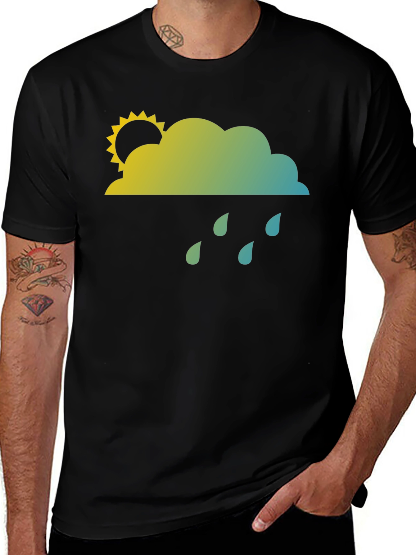 Variant 20 of Weather Cloud Graphic T-Shirt