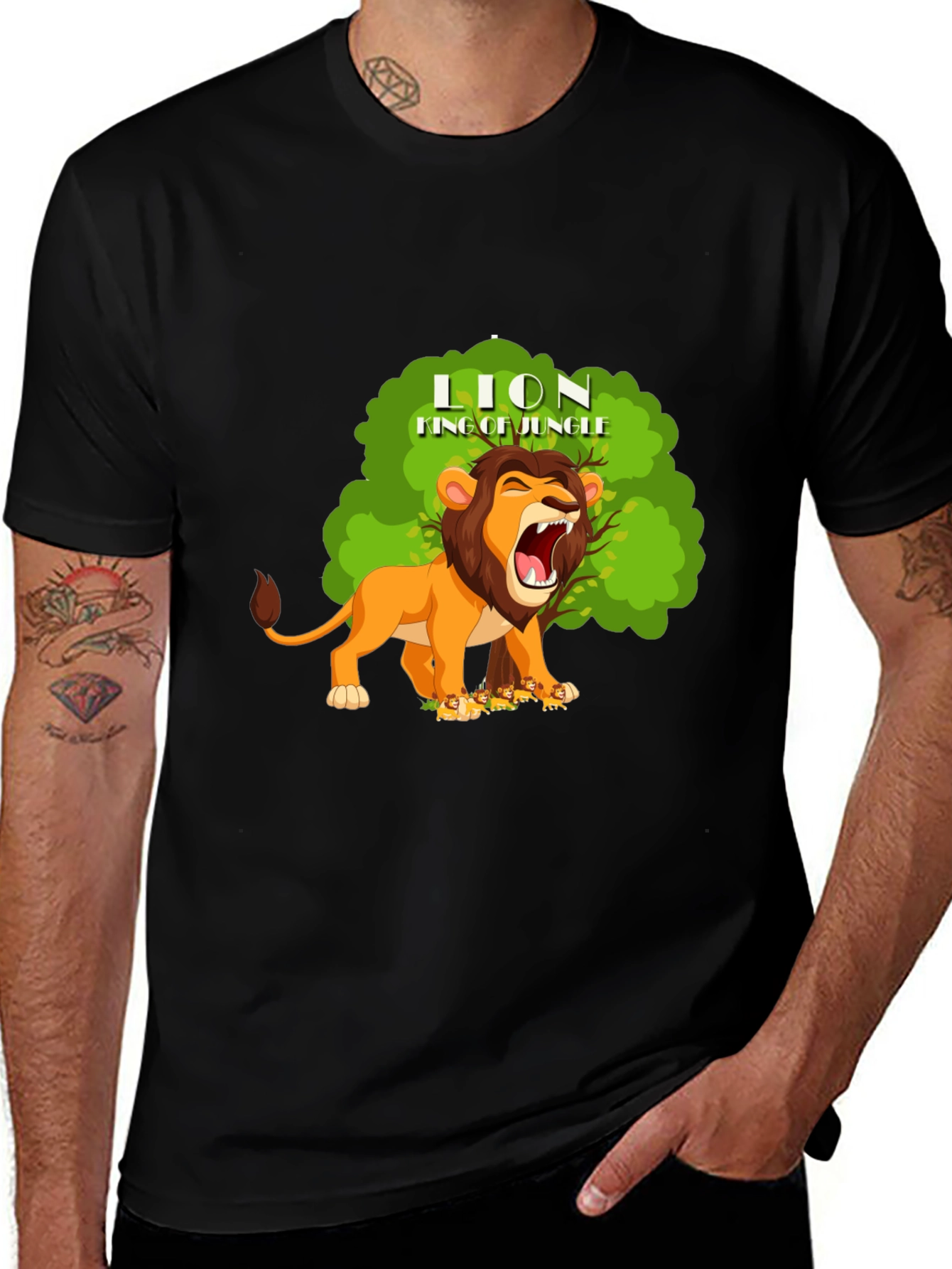 Variant 20 of King of the Jungle Lion Graphic T-Shirt