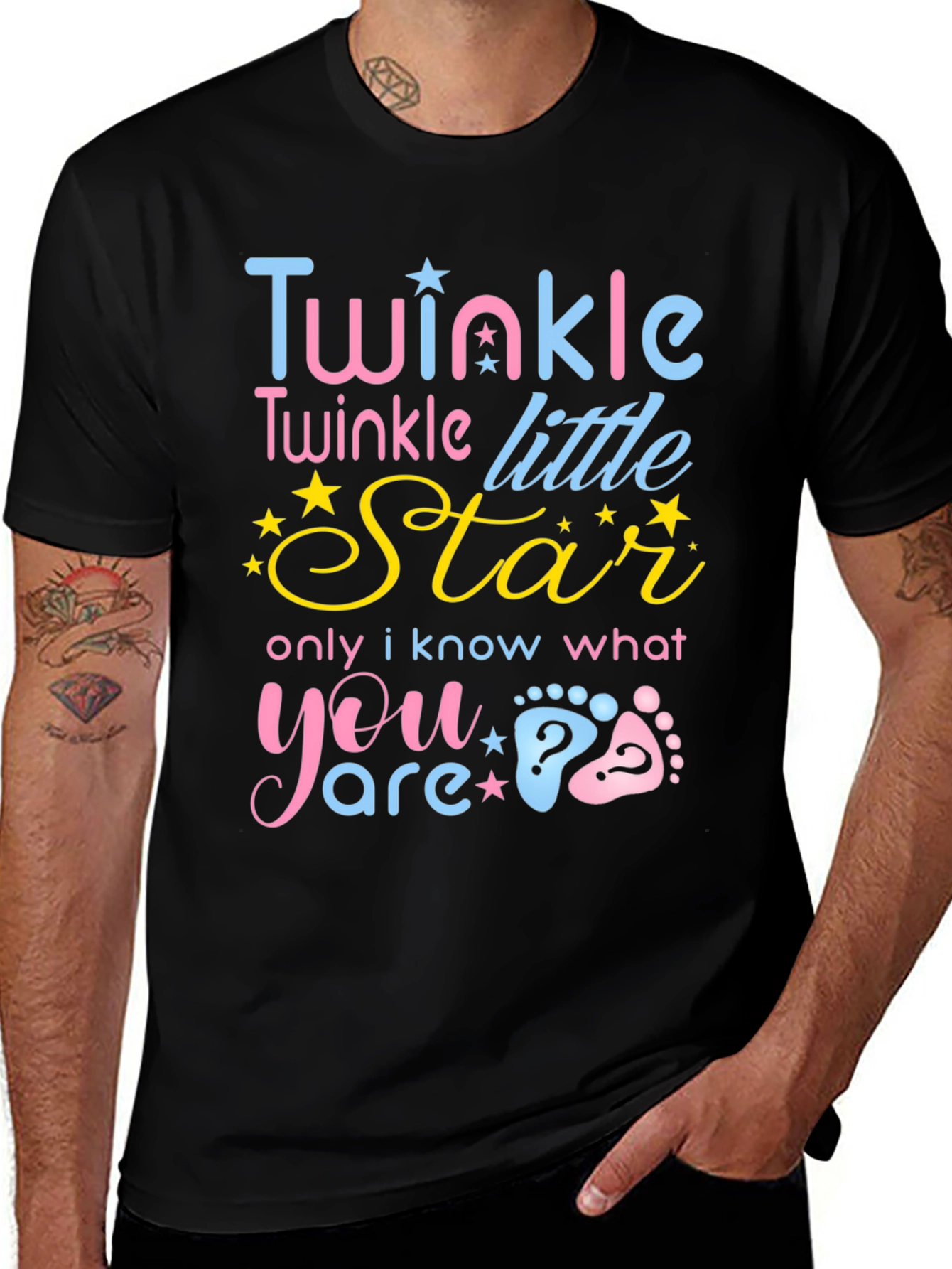 Variant 4 of Gender Reveal Twinkle Star T-Shirt