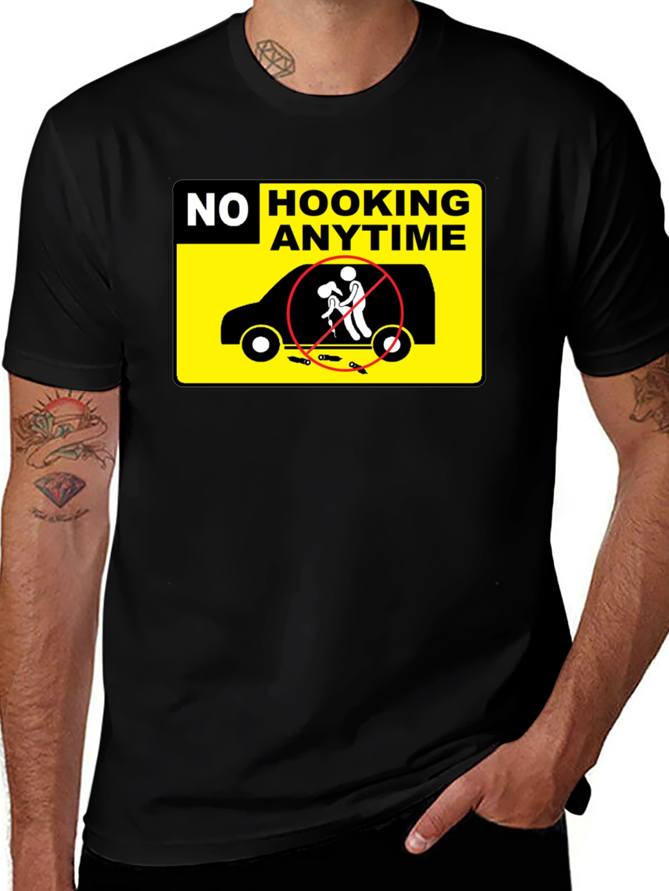 No Hooking Anytime T-Shirt Funny Humor Tee