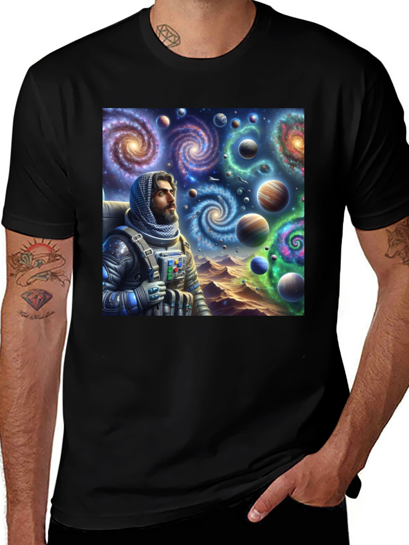 Variant 16 of Astronaut Galaxy T-Shirt