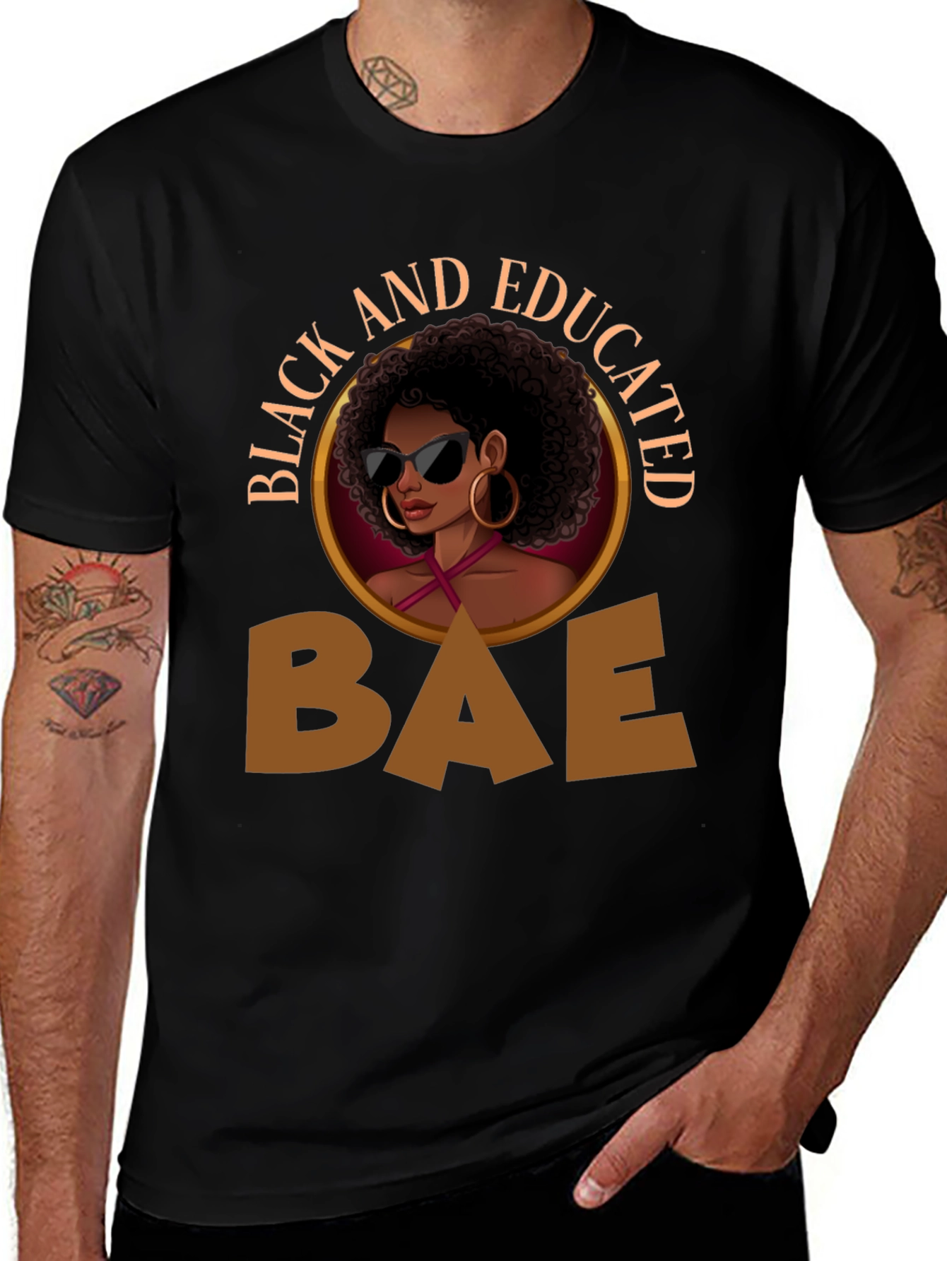 Black and Educated BAE Graphic Tee