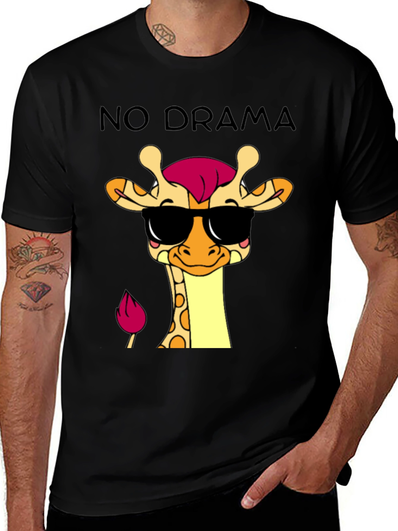 Variant 19 of No Drama Giraffe T-Shirt