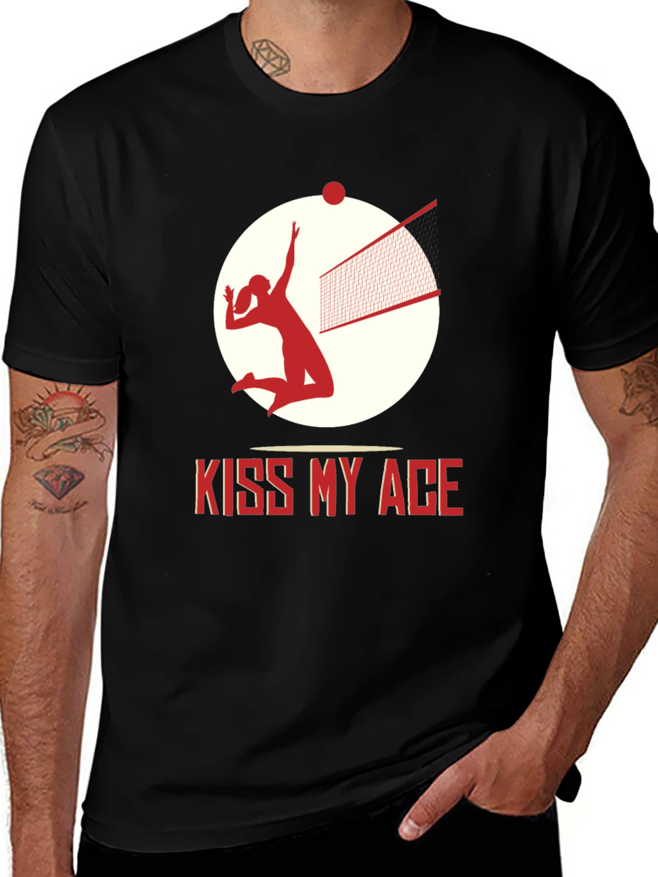 Variant 2 of Kiss My Ace Volleyball T-Shirt