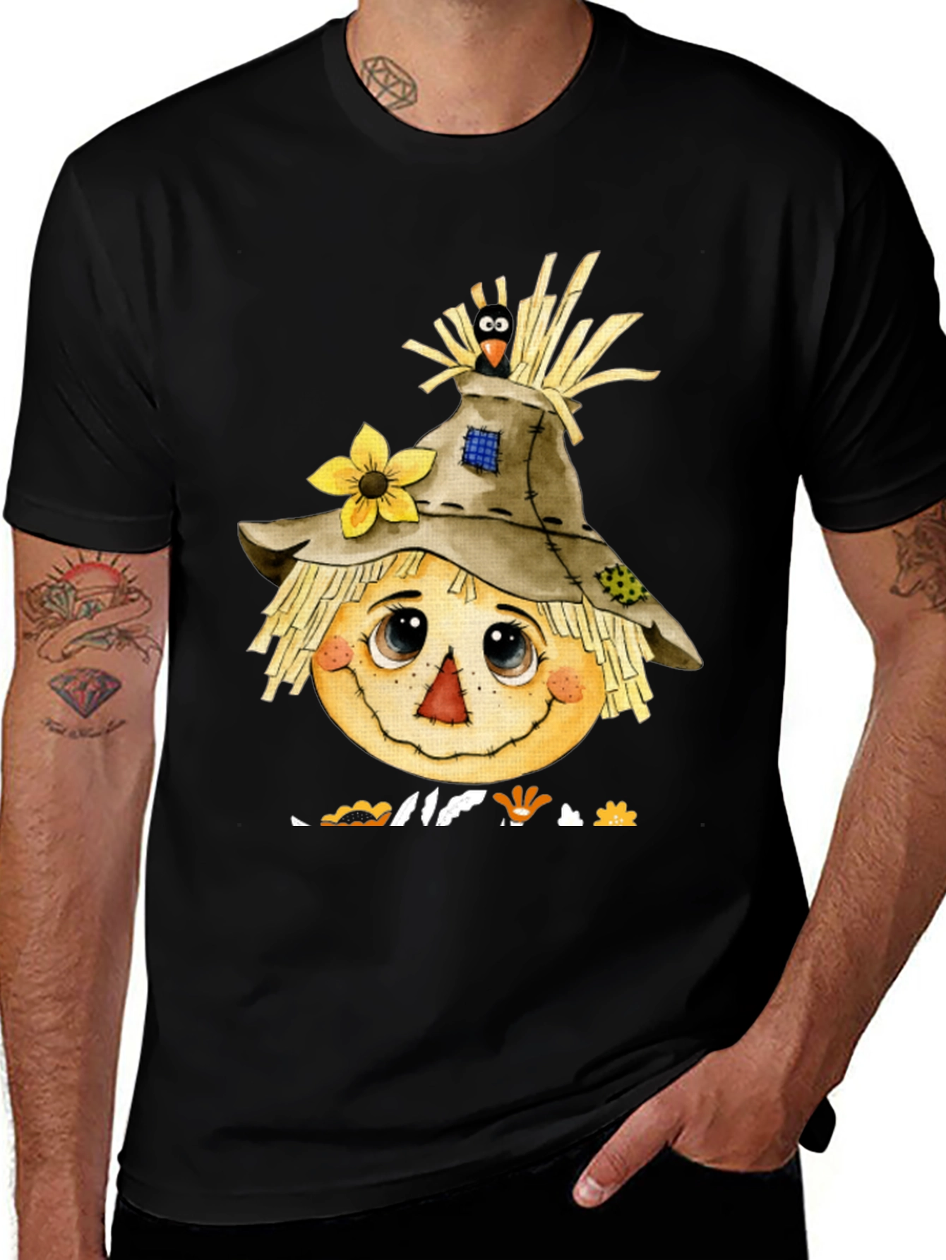 Variant 7 of Scarecrow Graphic Tee - Fall Fashion
