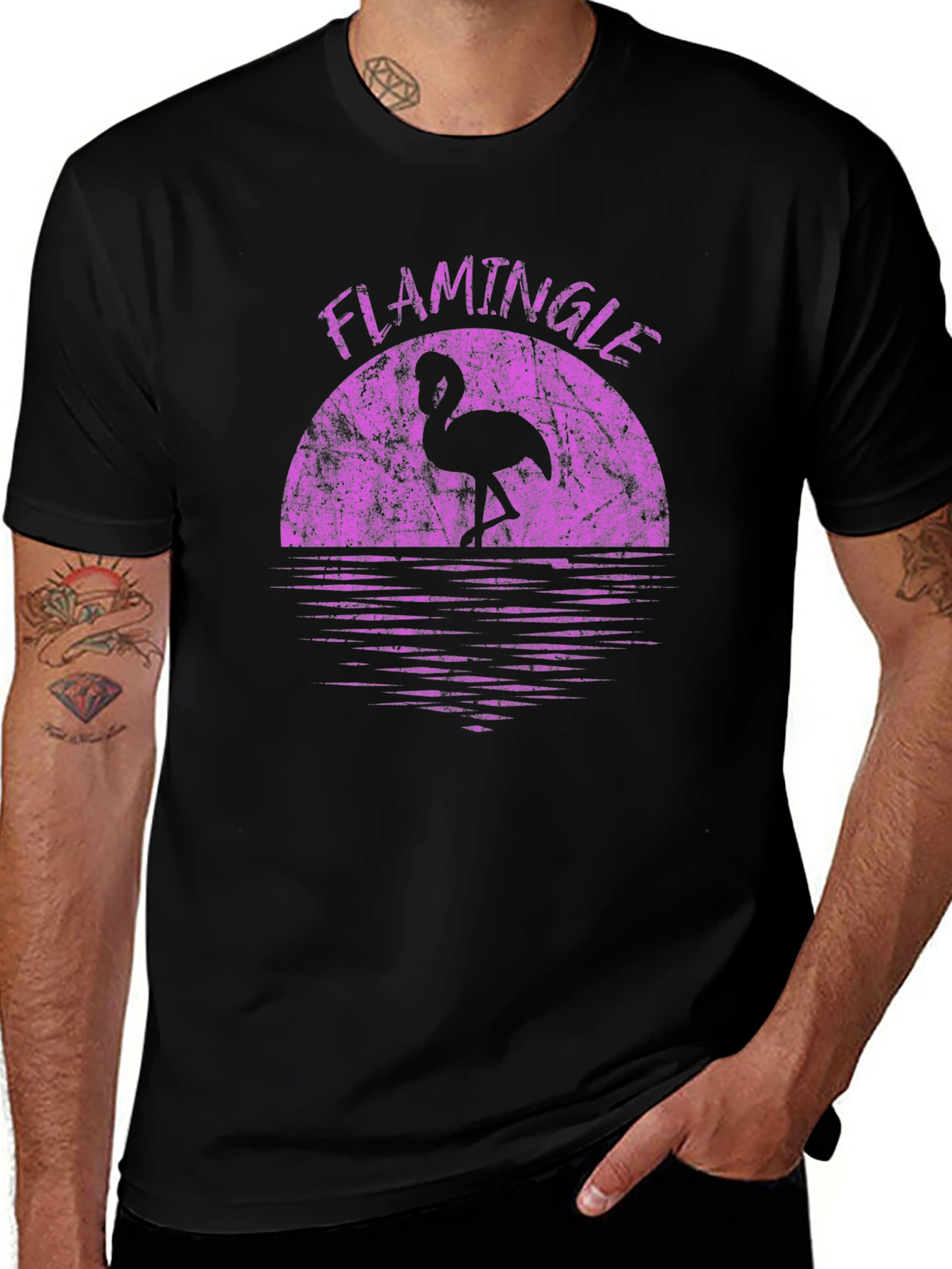 Variant 14 of Flamingle Flamingo Sunset T-Shirt
