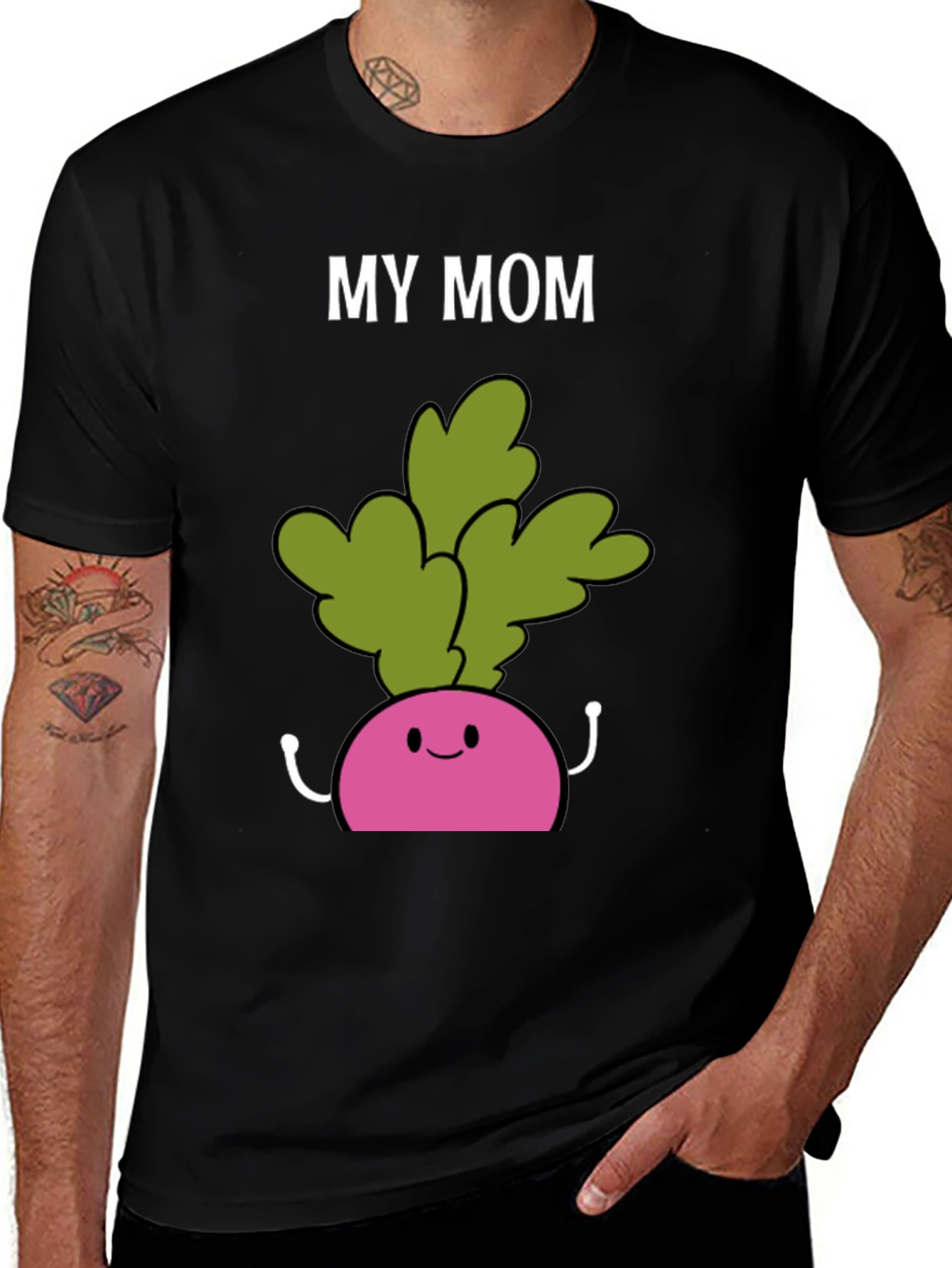 Variant 7 of My Mom Loves Beets T-Shirt - Funny Vegetable Tee