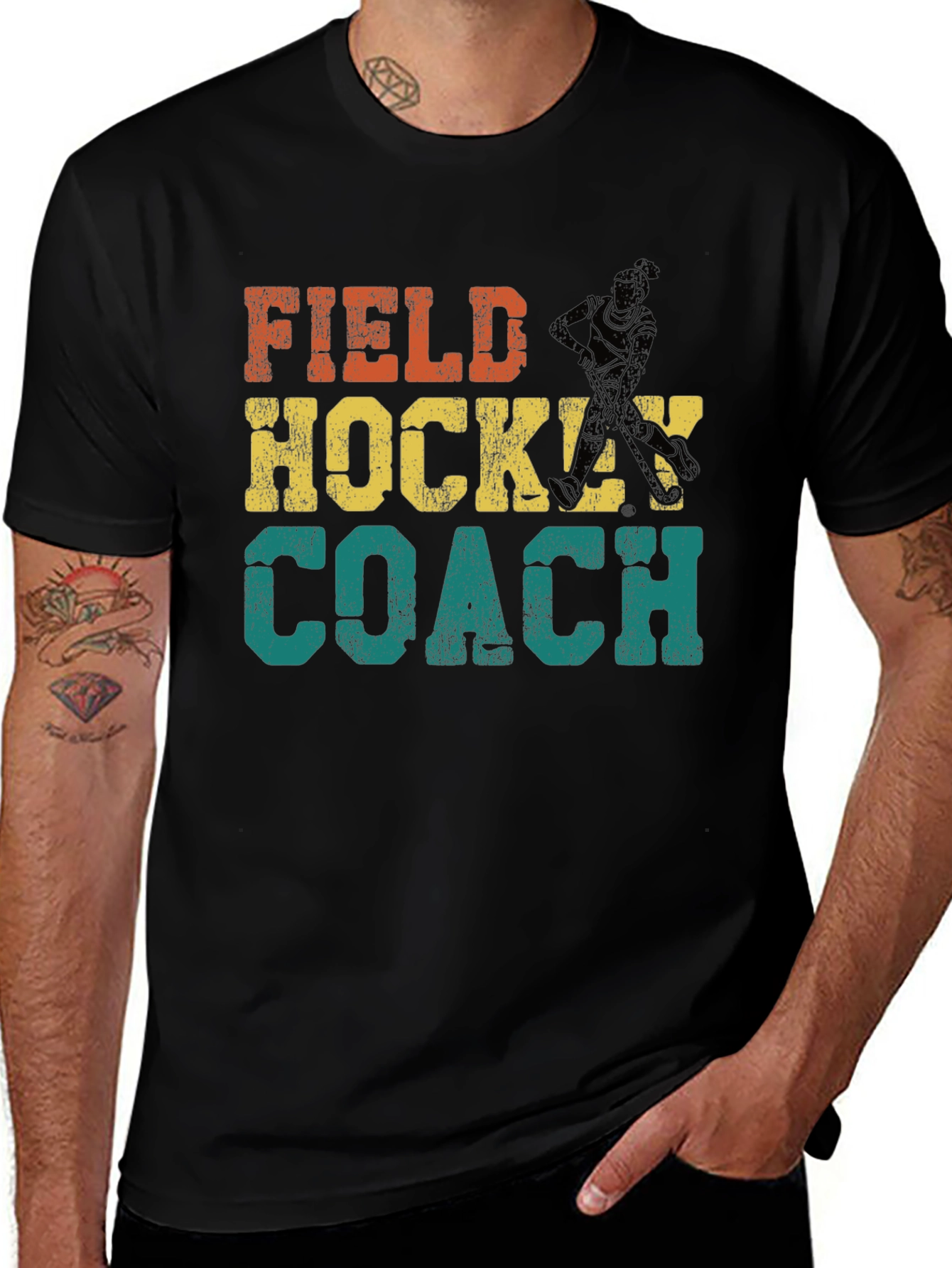 Variant 20 of Field Hockey Coach Graphic T-Shirt