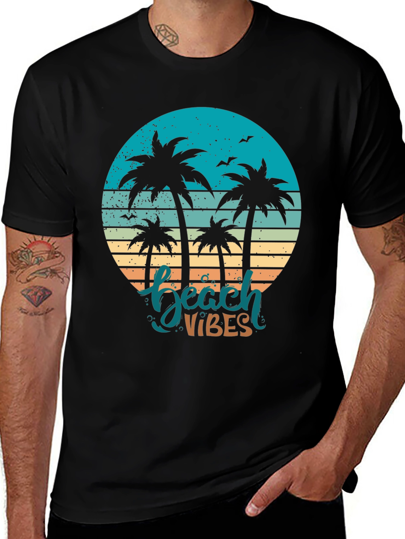 Variant 14 of Beach Vibes Retro T-Shirt