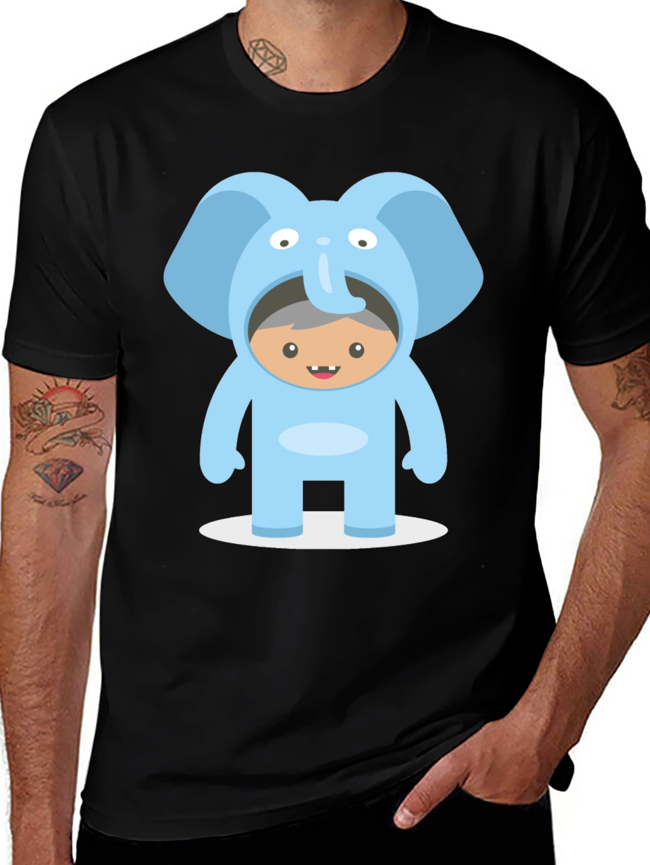 Variant 20 of Cute Elephant Costume T-Shirt