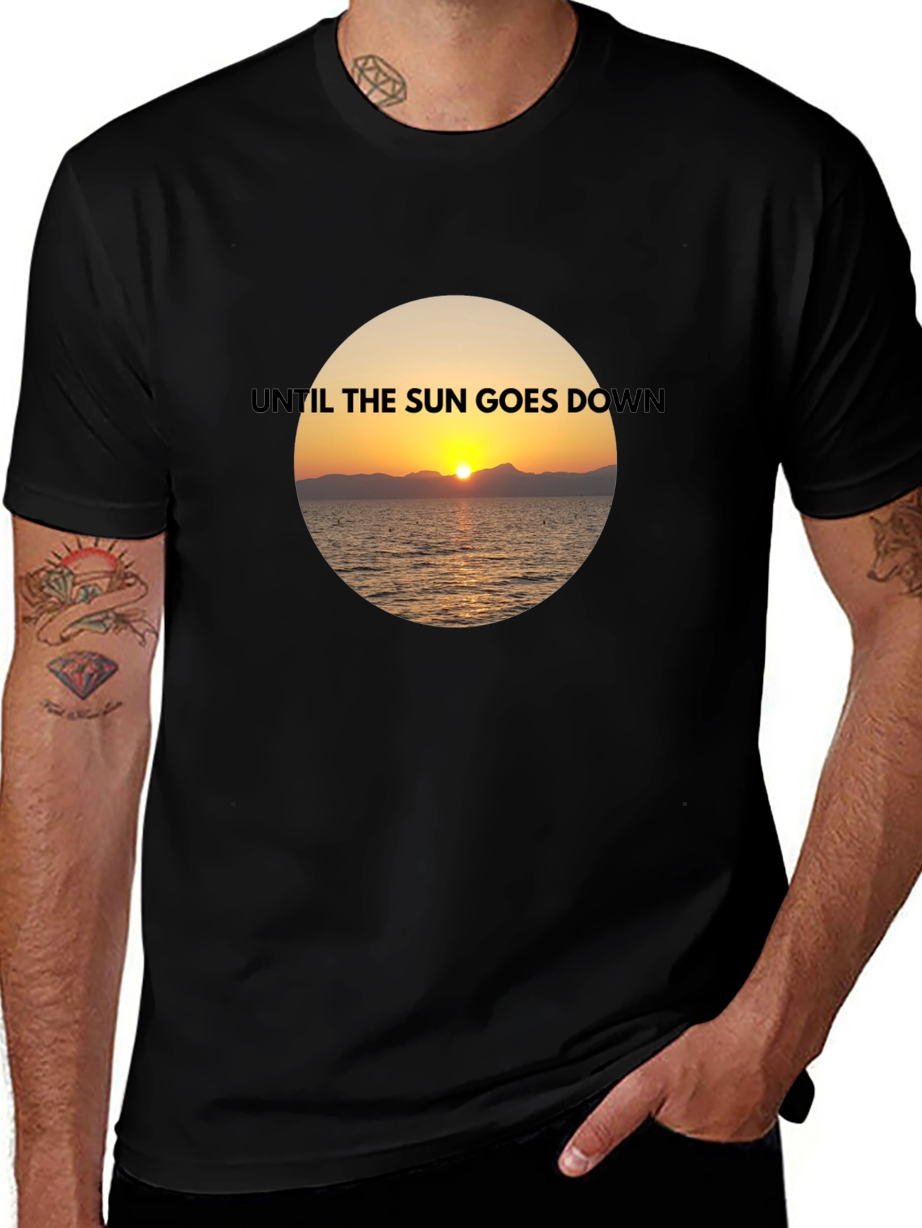 Variant 11 of Sunset View Graphic T-Shirt - Until The Sun Goes Down